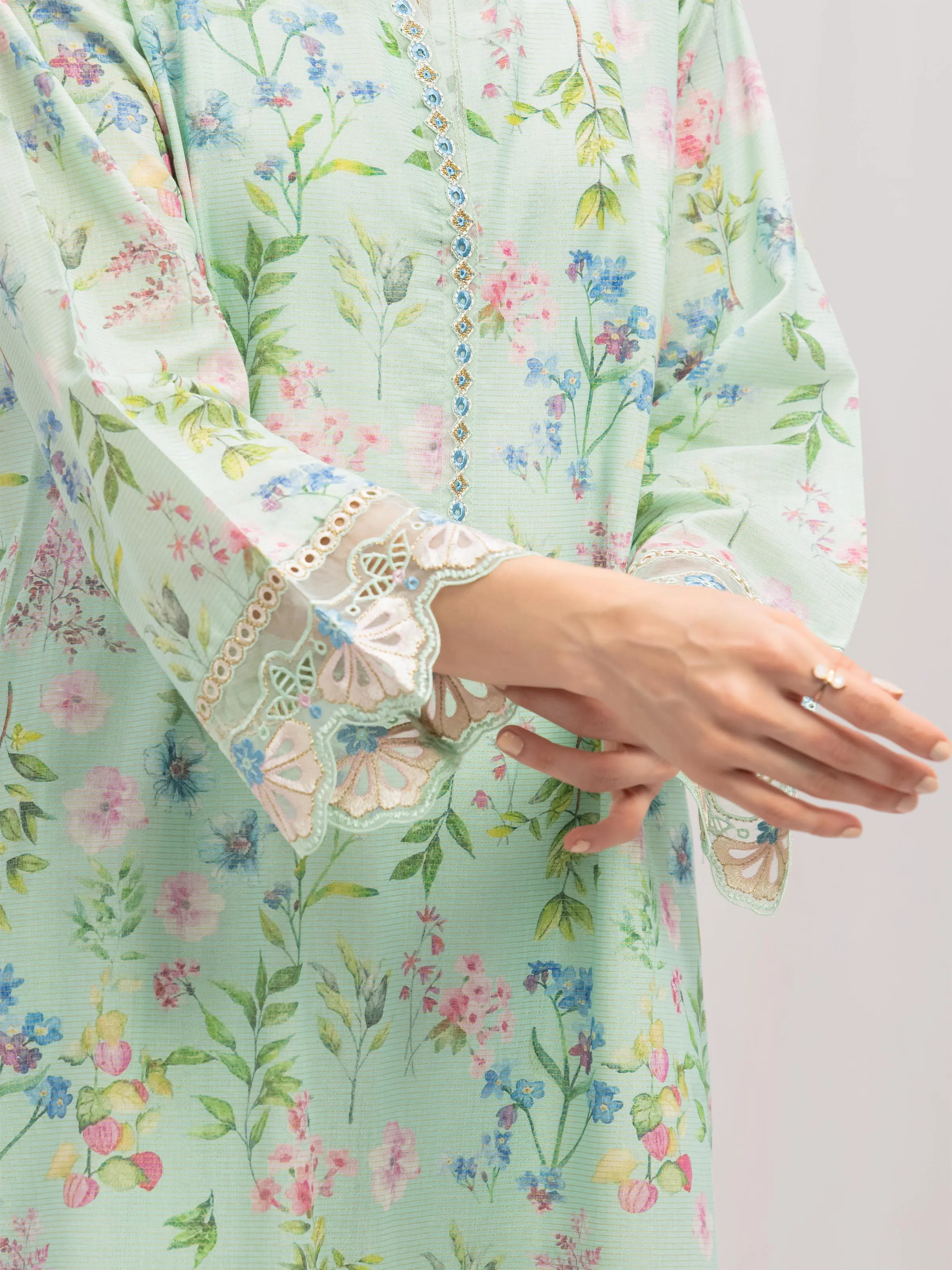 Pret Embroidered Lawn Shirt Trouser - EWTKE5-82345ST - Image 3