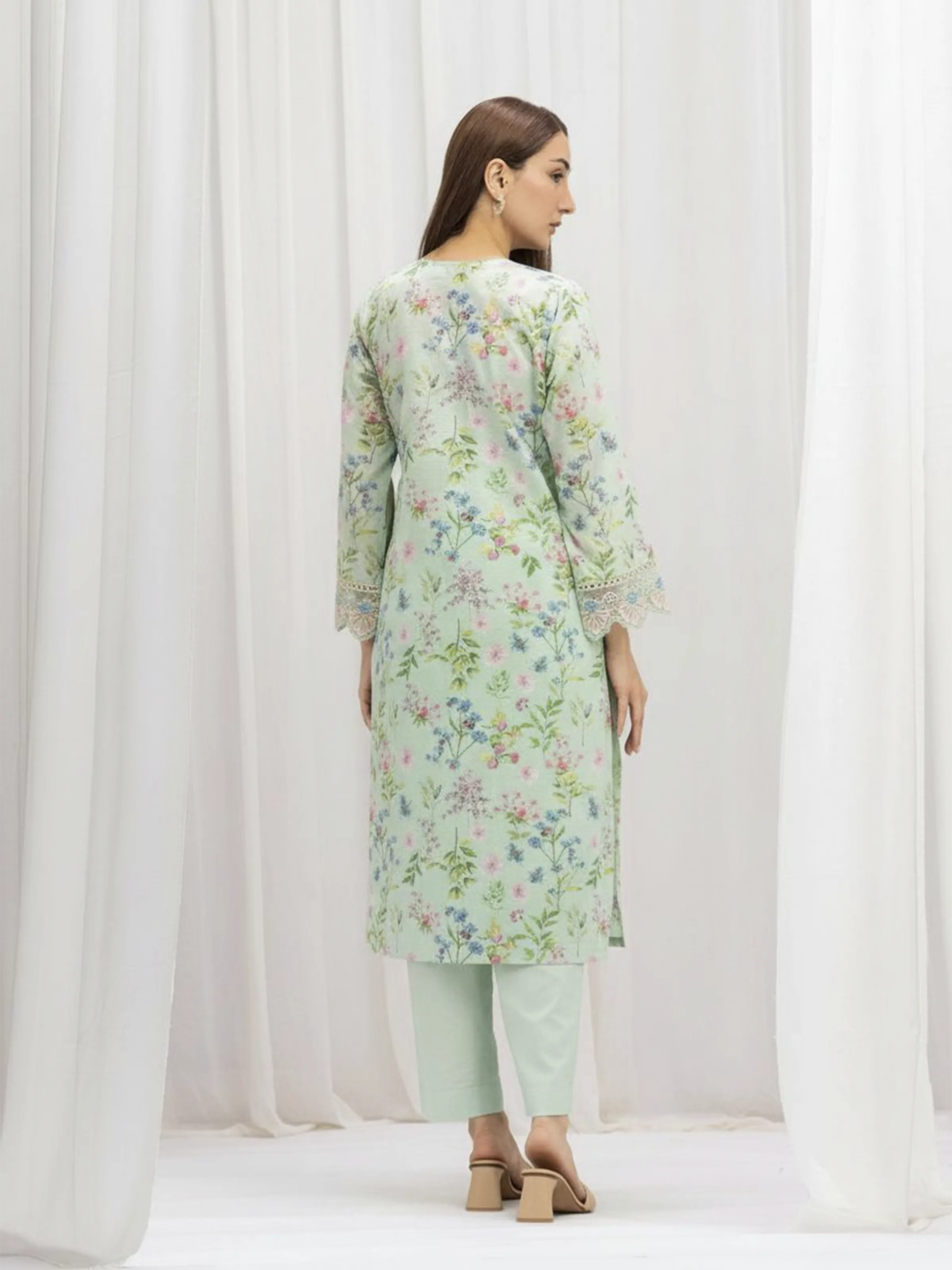 Pret Embroidered Lawn Shirt Trouser - EWTKE5-82345ST - Image 4
