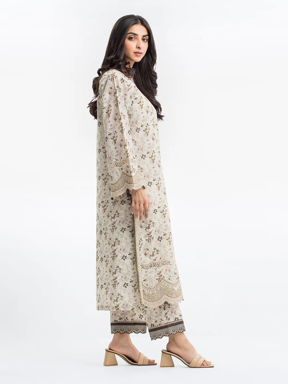 Pret Embroidered Lawn Slub Shirt Trouser - EWTKE24-69637ST - Image 4