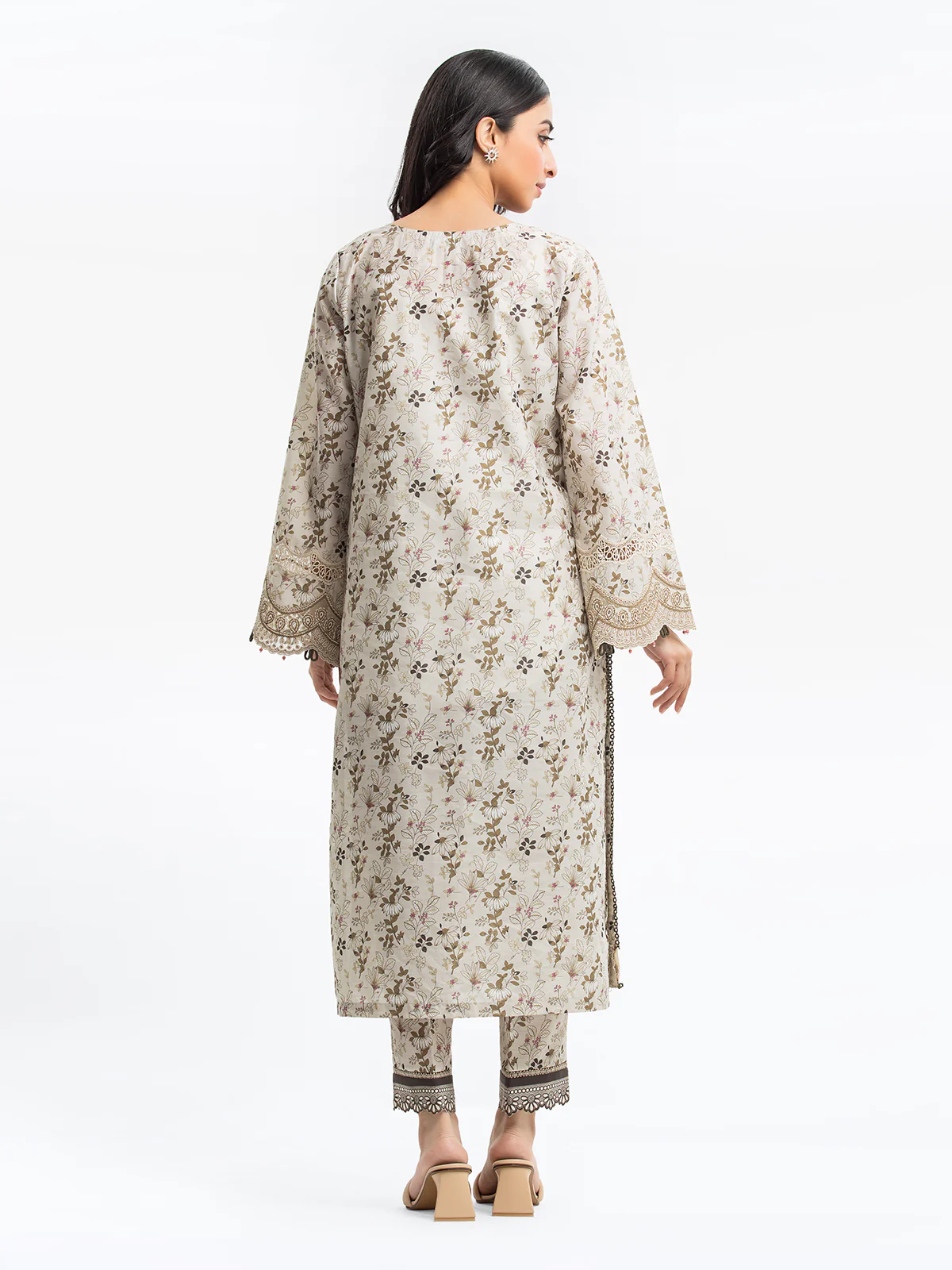 Pret Embroidered Lawn Slub Shirt Trouser - EWTKE24-69637ST - Image 5