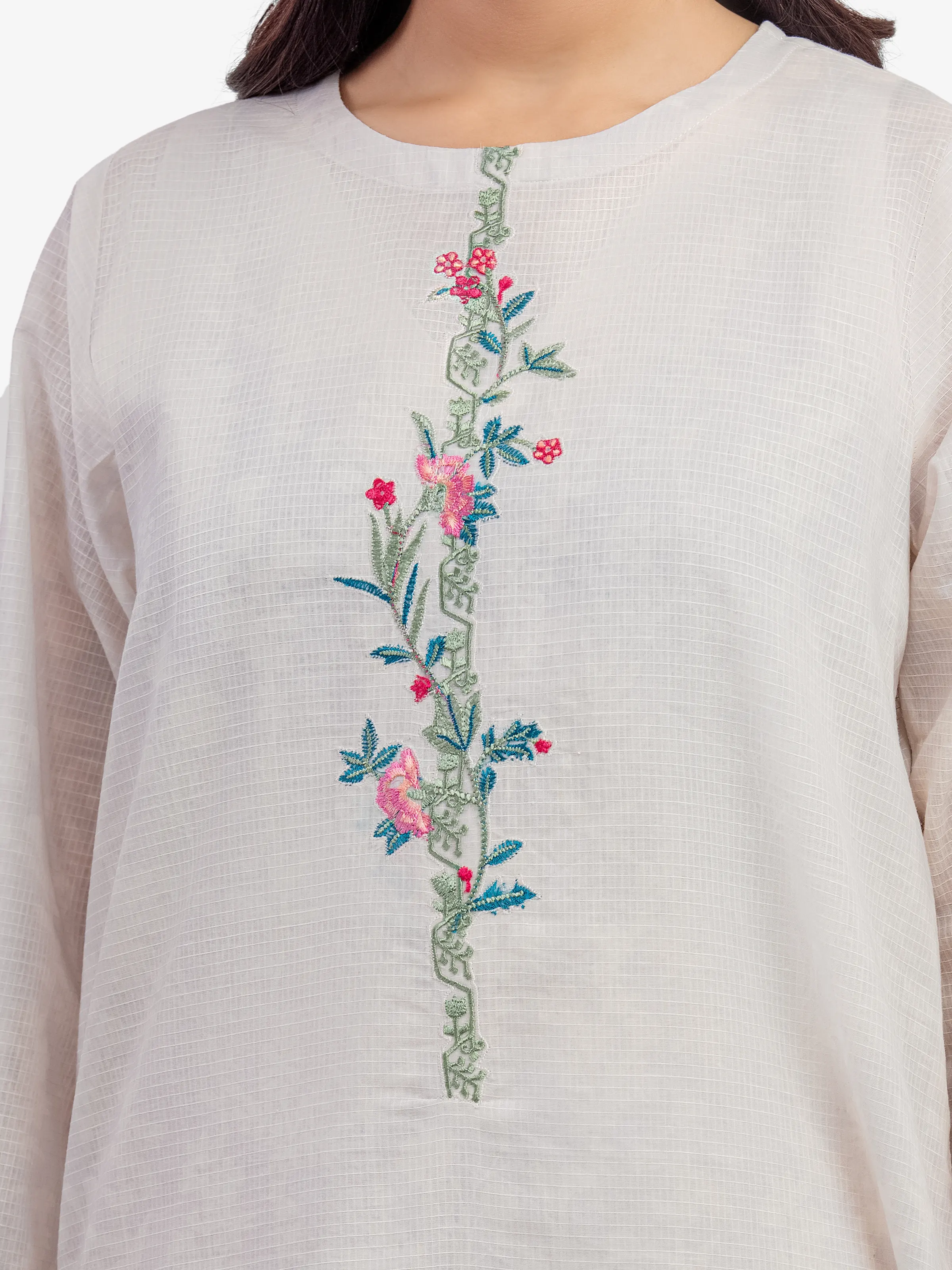 Pret Embroidered Lawn Slub Shirt Trouser - EWTKE5-81675ST - Image 2