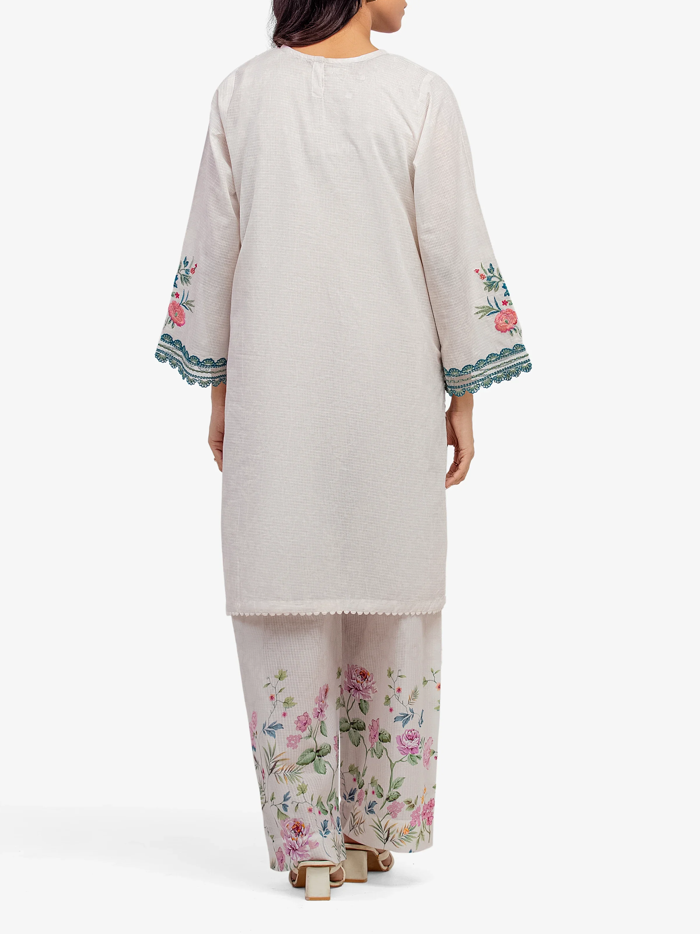 Pret Embroidered Lawn Slub Shirt Trouser - EWTKE5-81675ST - Image 5