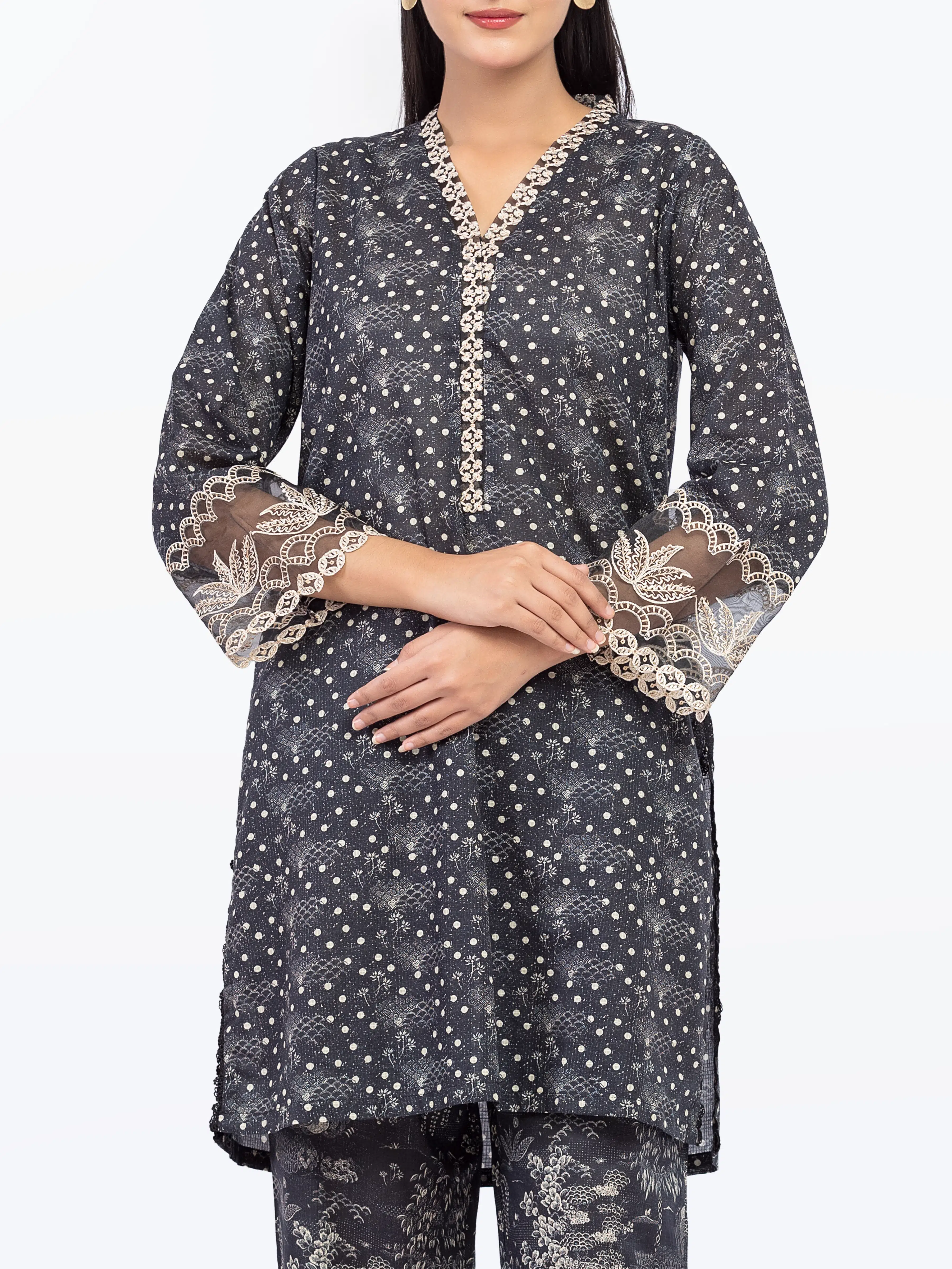 Pret Embroidered Lawn Slub Co-Ord Set - EWTKE5-81678ST - Image 2