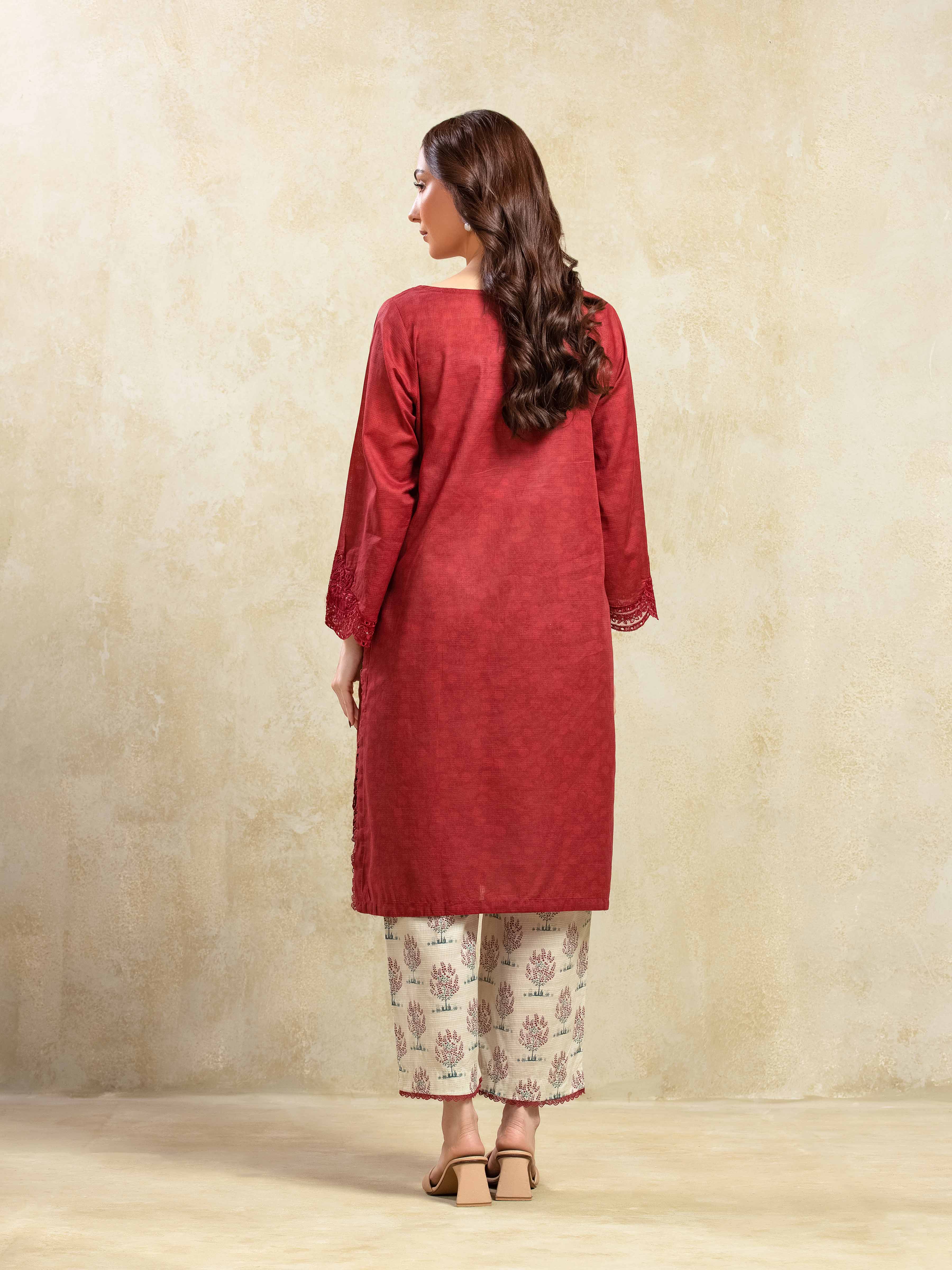 Pret Embroidered Lawn Slub Shirt Trouser - EWTKE5-81681ST - Image 6