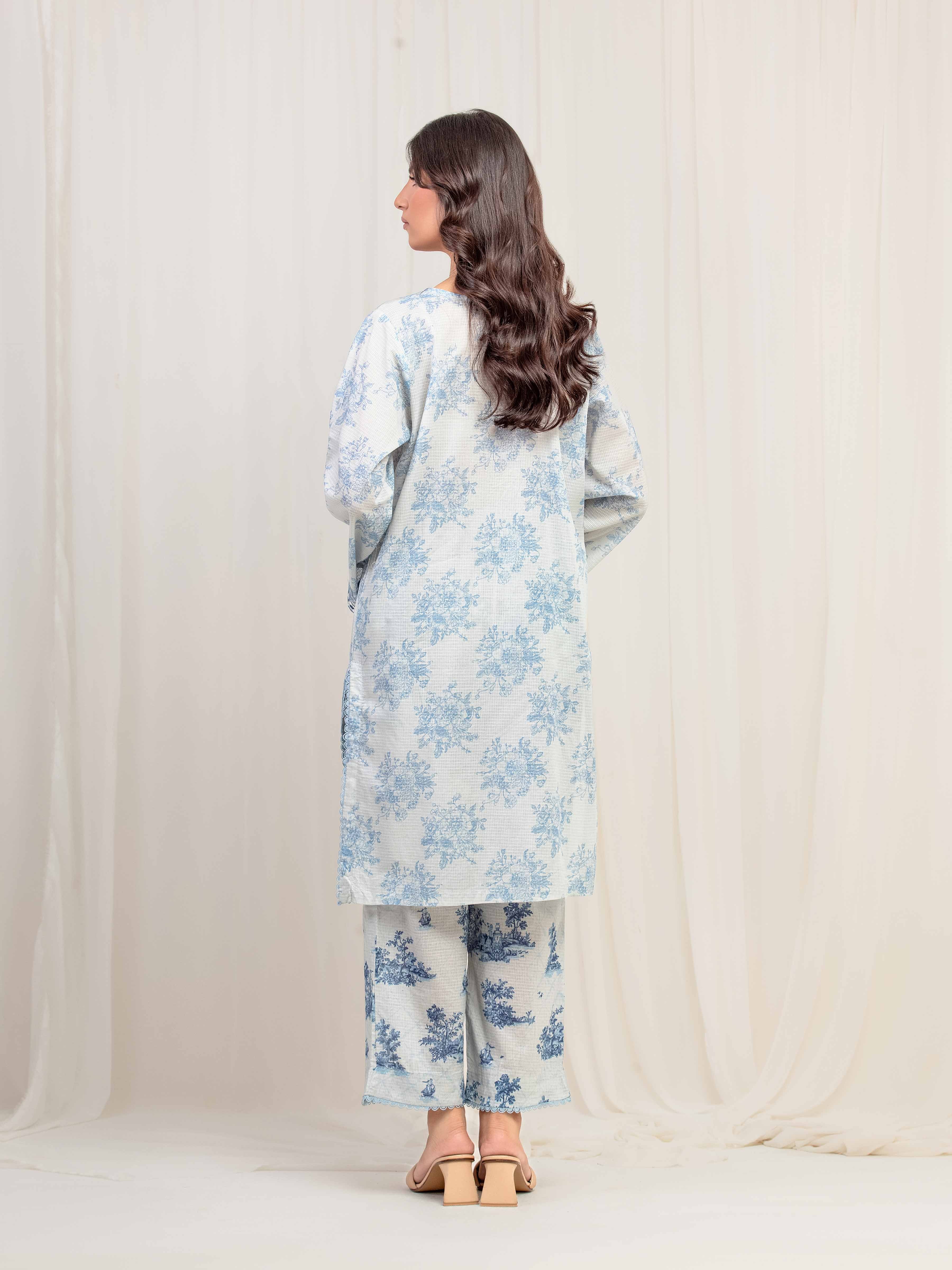 Pret Embroidered Lawn Slub Shirt Trouser - EWTKE5-81683ST - Image 6