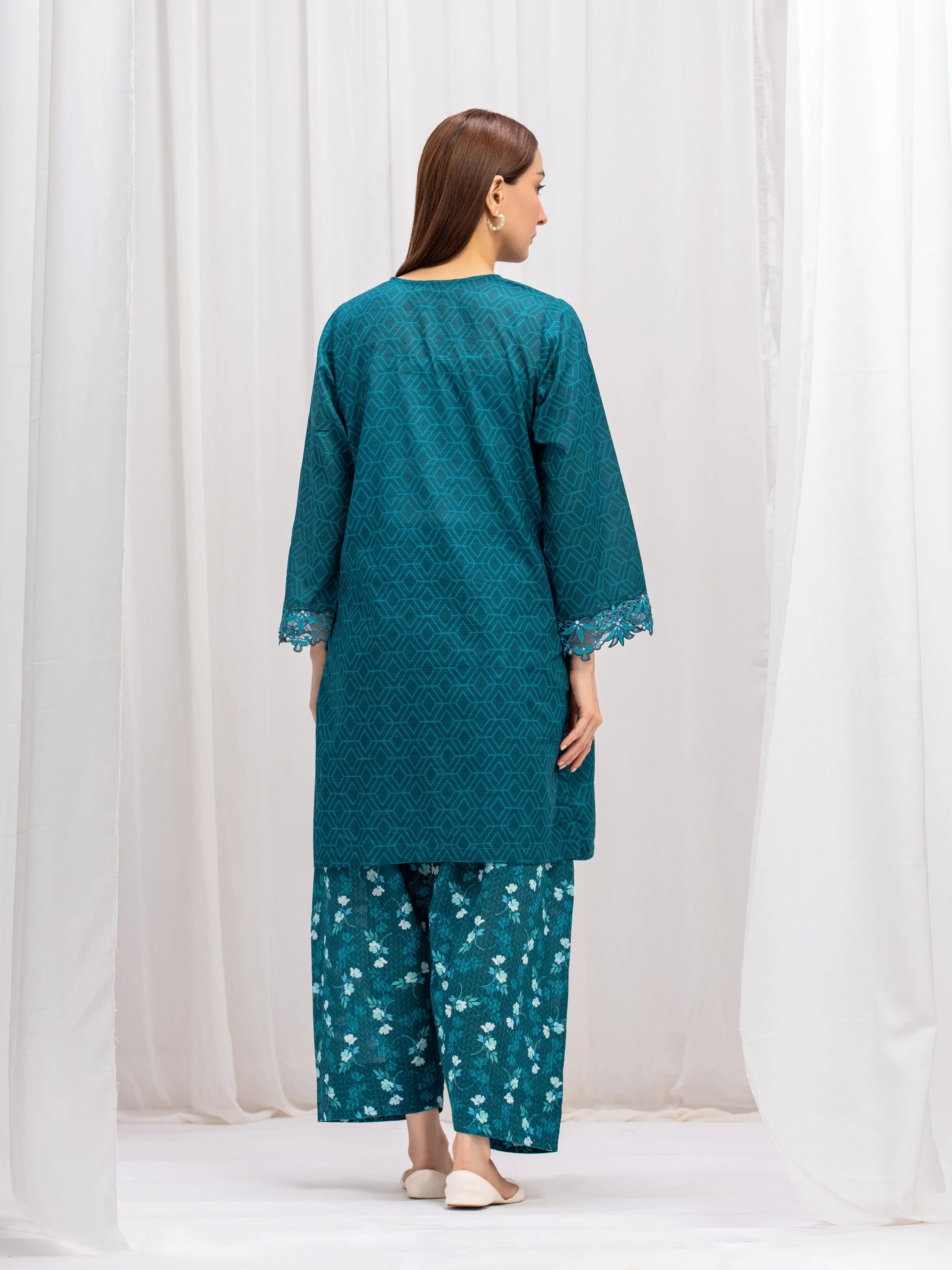 Pret Embroidered Lawn Slub Co-Ord Set - EWTKE5-81684ST - Image 6