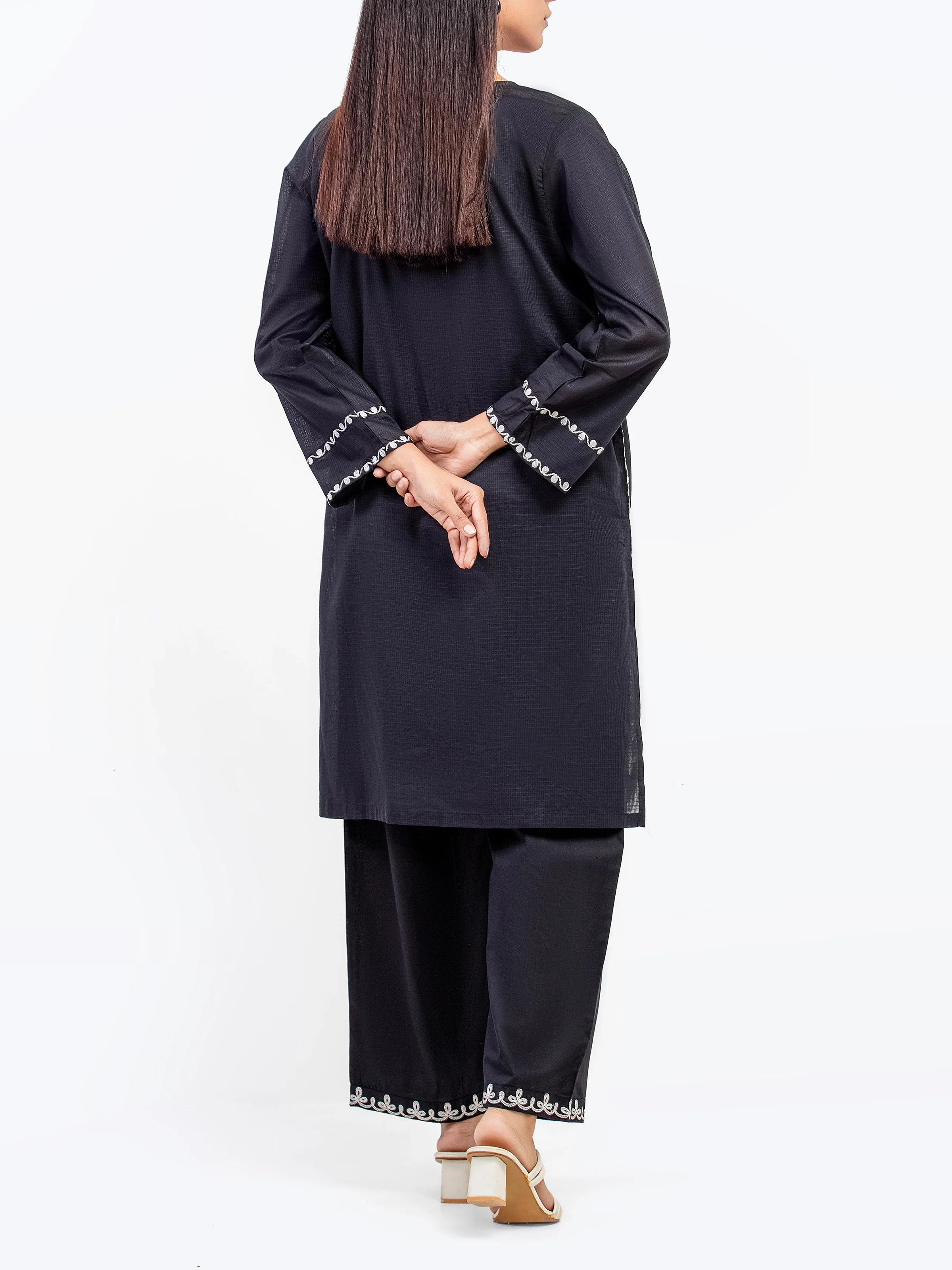 Pret Embroidered Lawn Slub Co-Ord Set - EWTKE5-82100ST - Image 5