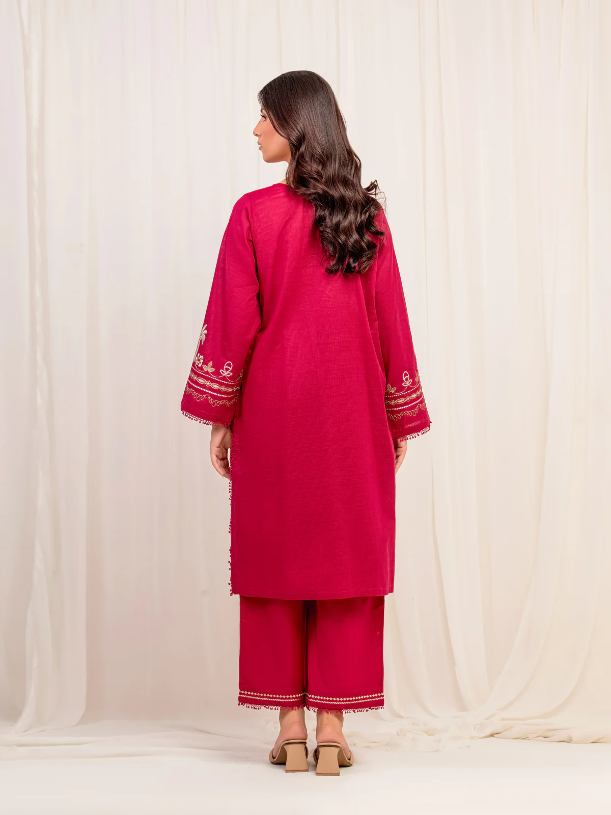 Pret Embroidered Lawn Slub Shirt Trouser - EWTKE5-82101ST - Image 6