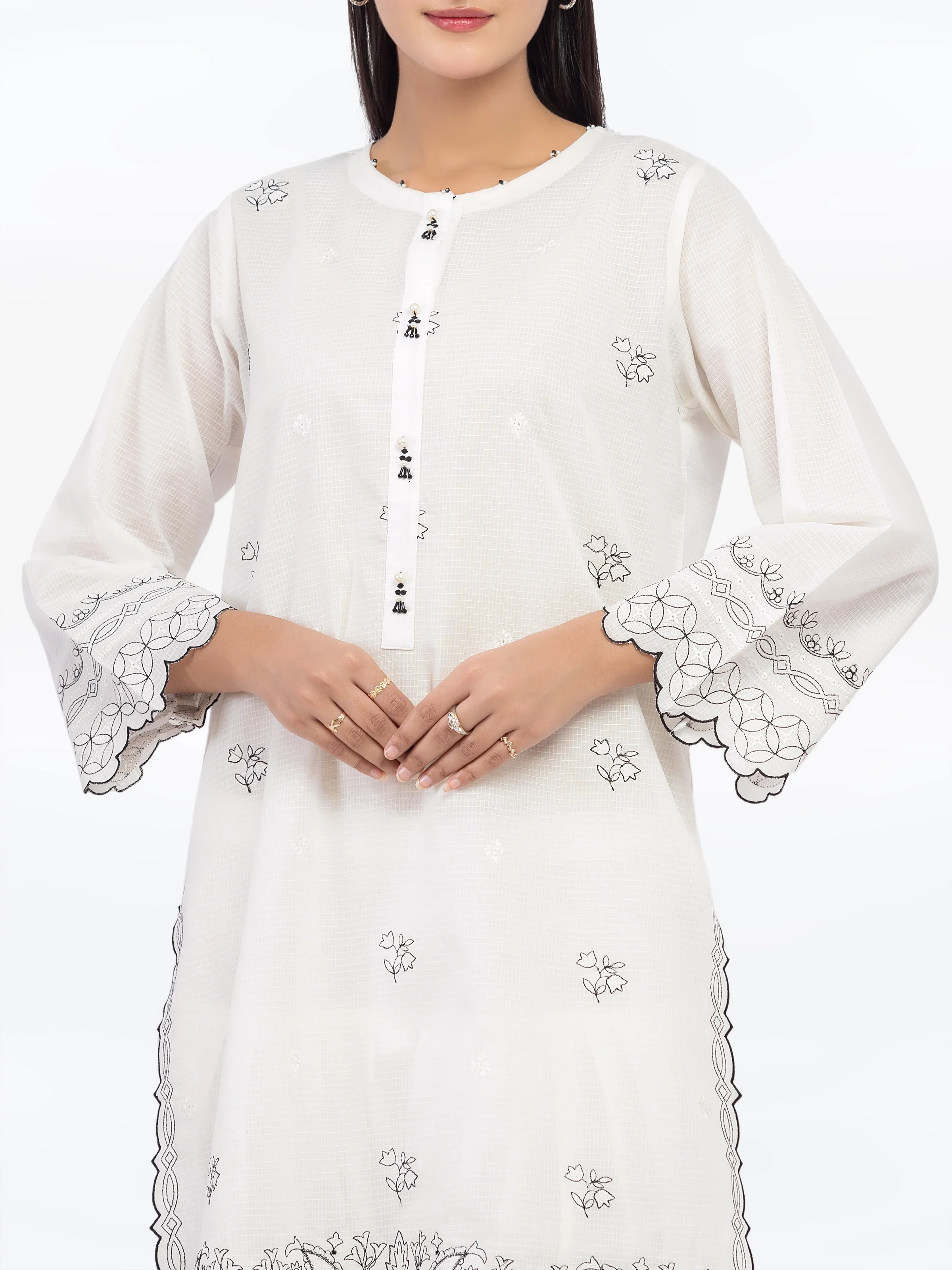 Pret Embroidered Lawn Slub Co-Ord Set - EWTKE5-82102ST - Image 2