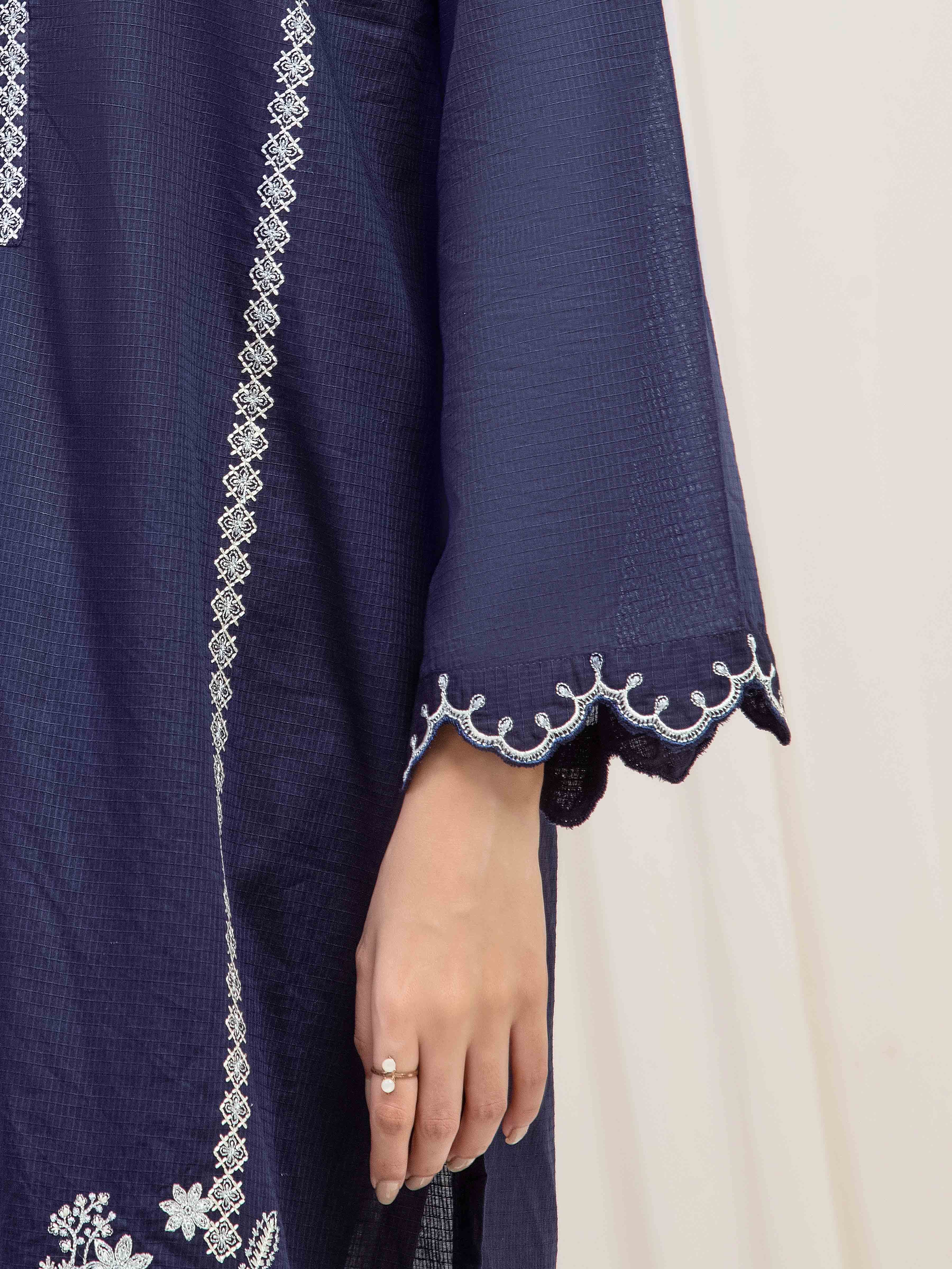 Pret Embroidered Lawn Slub Shirt Trouser - EWTKE5-82103ST - Image 4