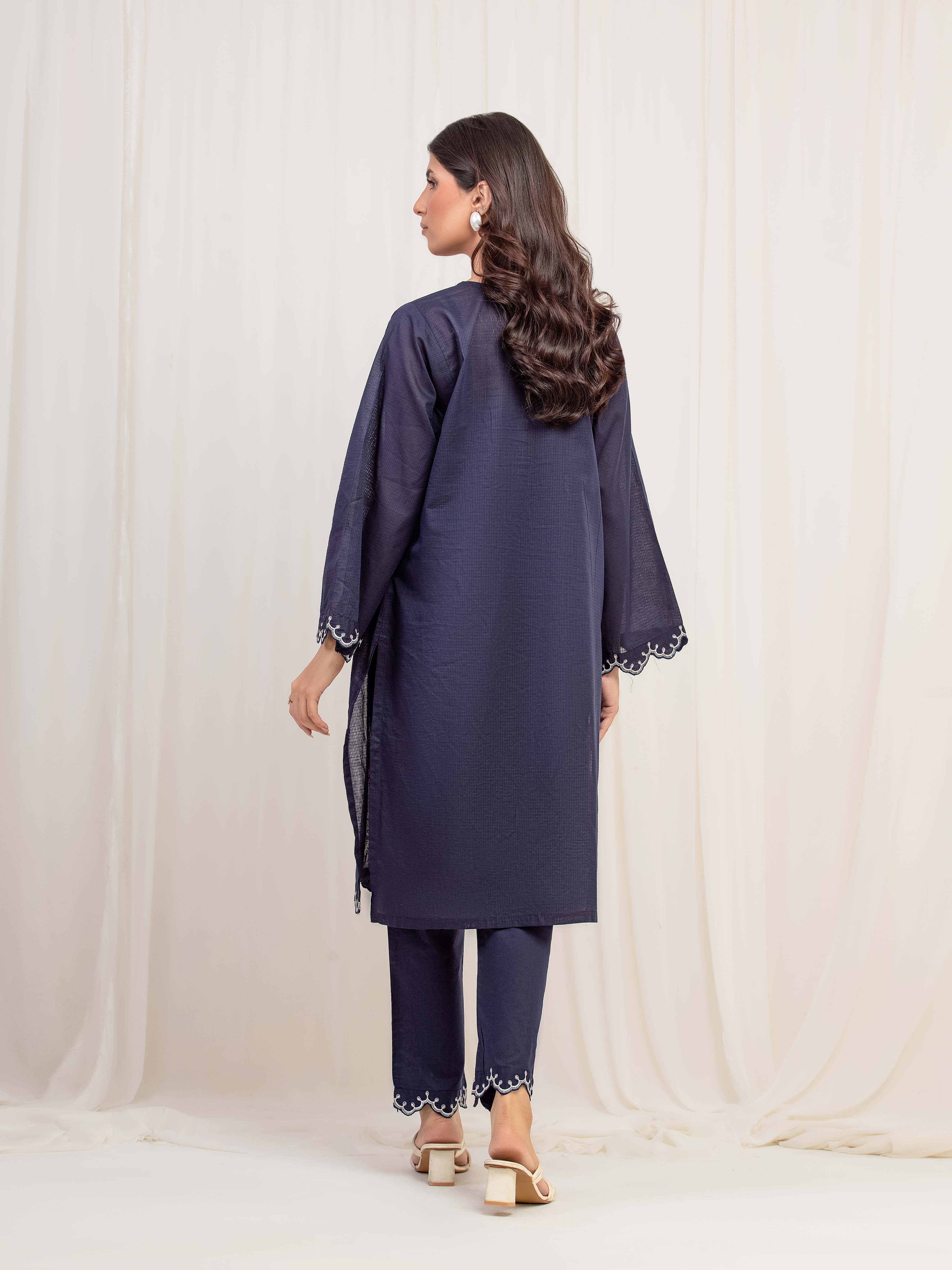 Pret Embroidered Lawn Slub Shirt Trouser - EWTKE5-82103ST - Image 6