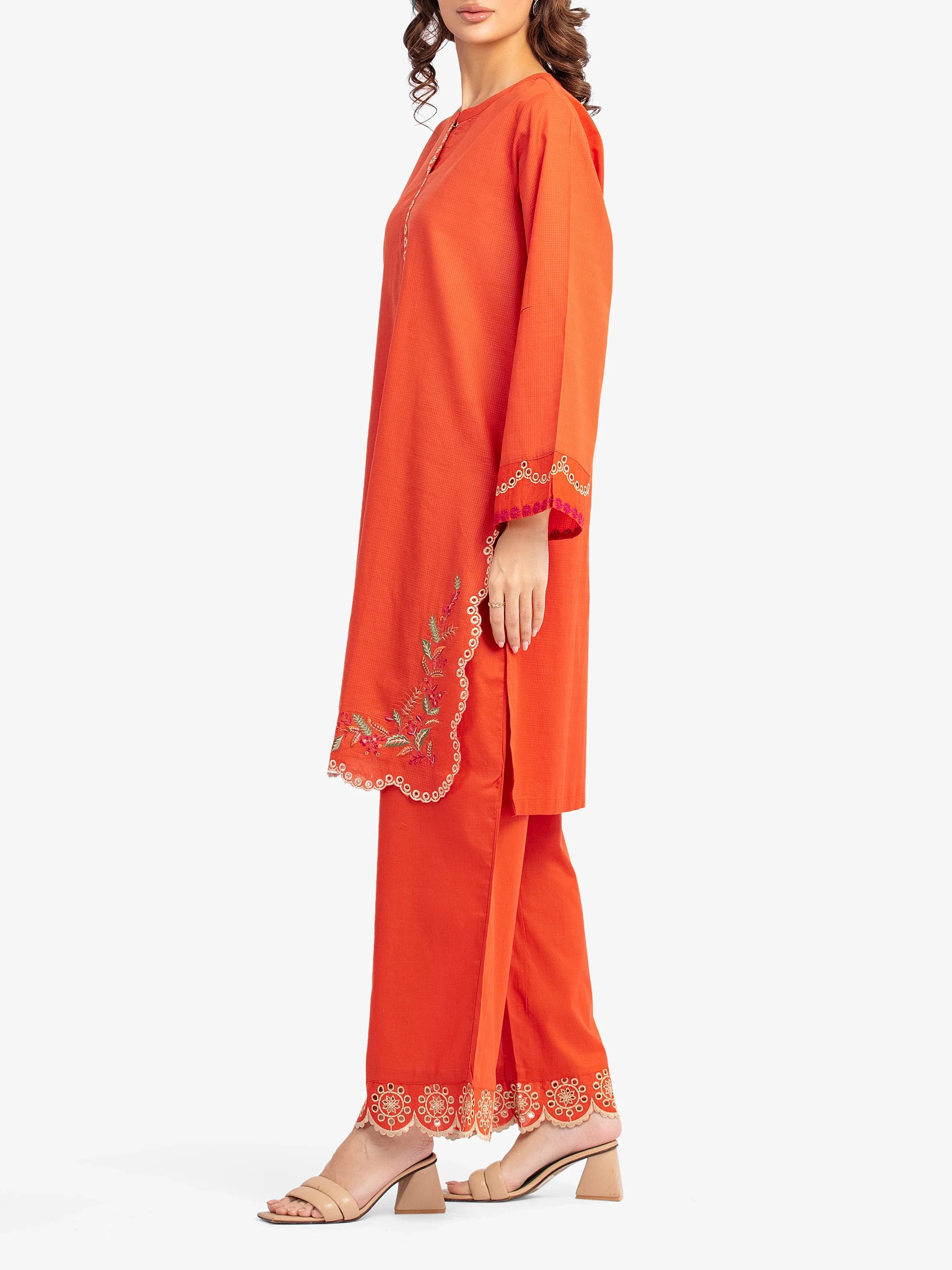 Pret Embroidered Lawn Slub Shirt Trouser - EWTKE5-82104ST - Image 5