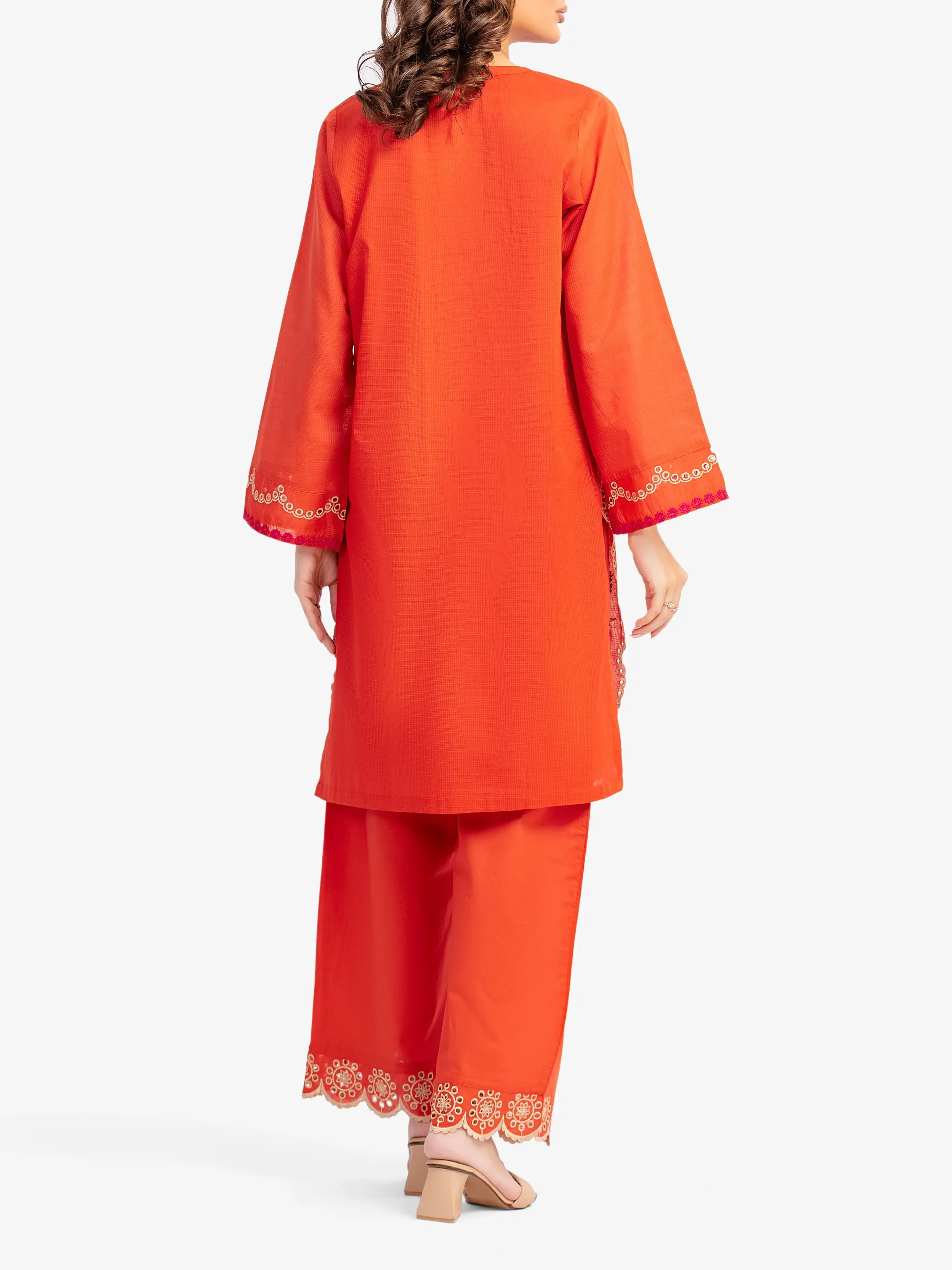 Pret Embroidered Lawn Slub Shirt Trouser - EWTKE5-82104ST - Image 6