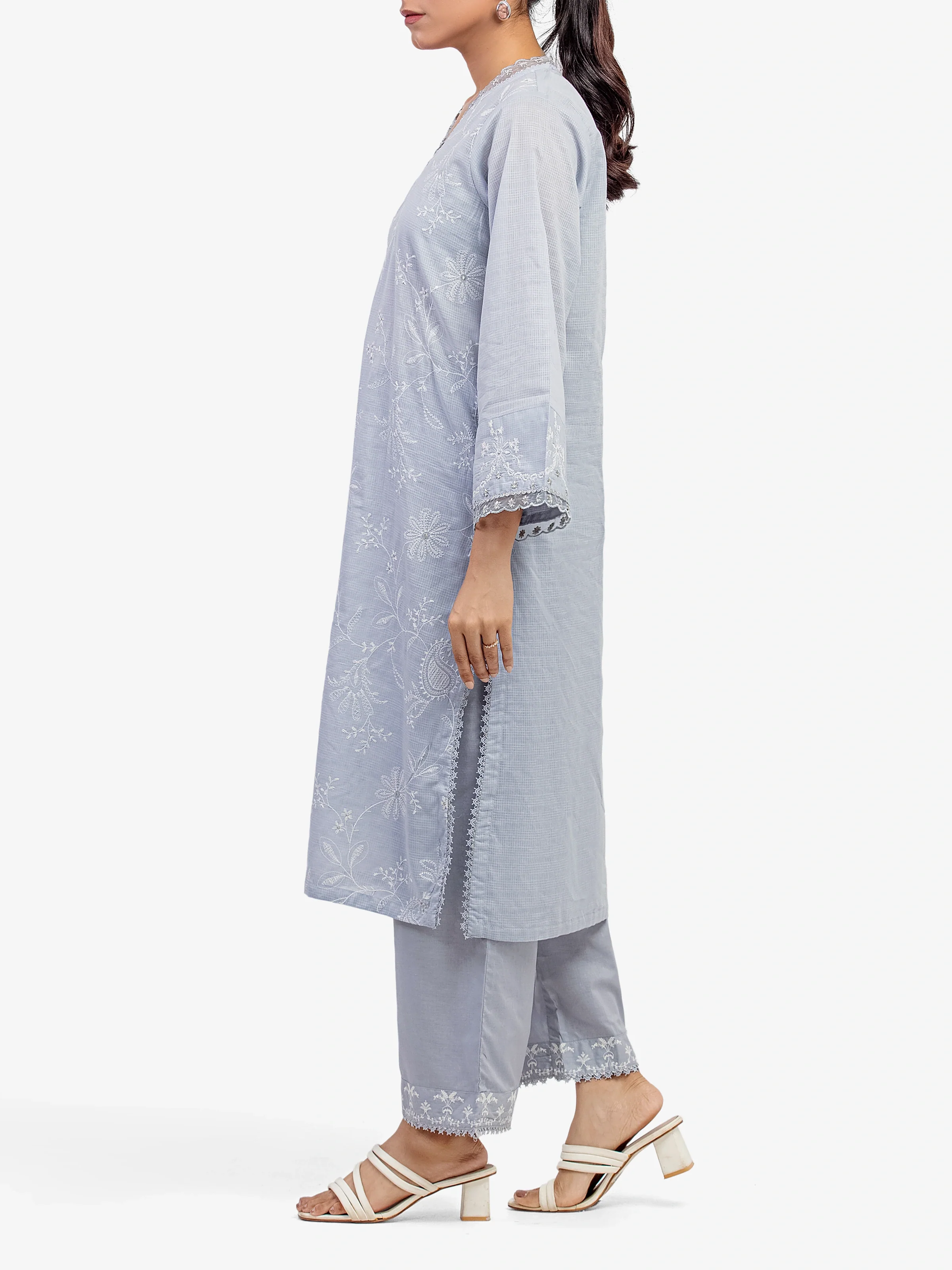 Pret Embroidered Lawn Slub Co-Ord Set - EWTKE5-82105ST - Image 5