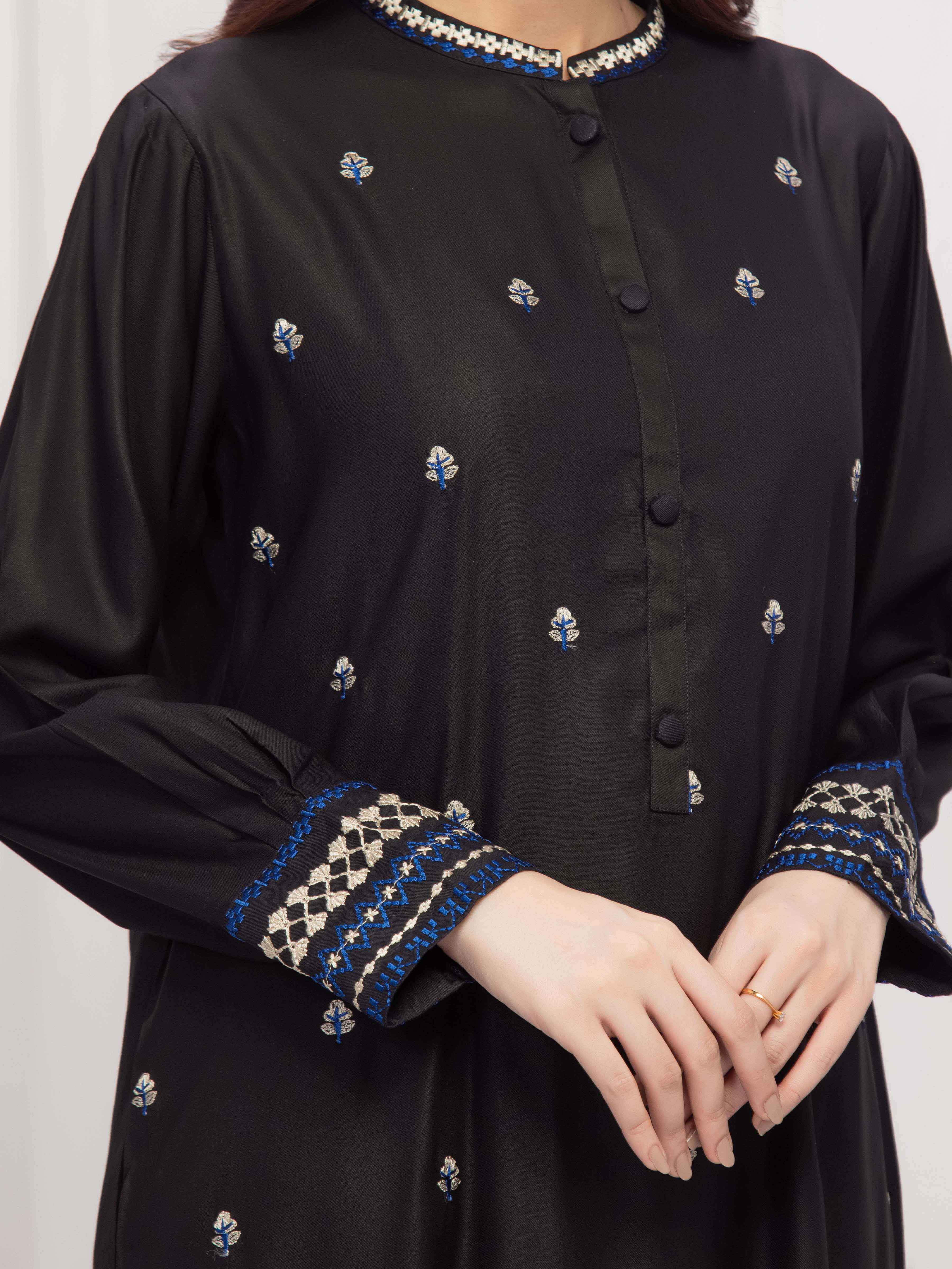 Pret Embroidered Marina Twill Viscose Co-Ord Set - EWTKE24-81540ST - Image 3