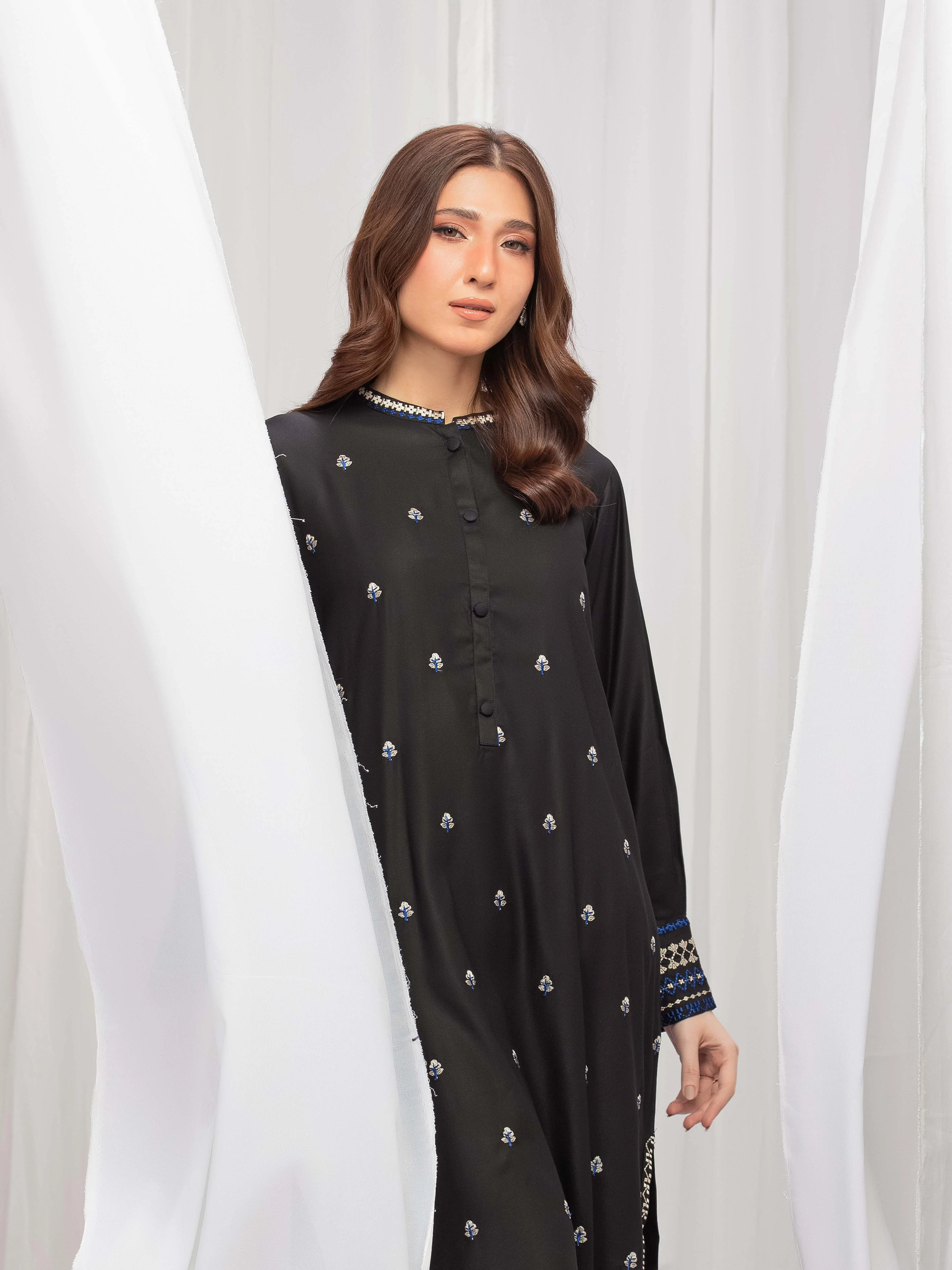Pret Embroidered Marina Twill Viscose Co-Ord Set - EWTKE24-81540ST - Image 5