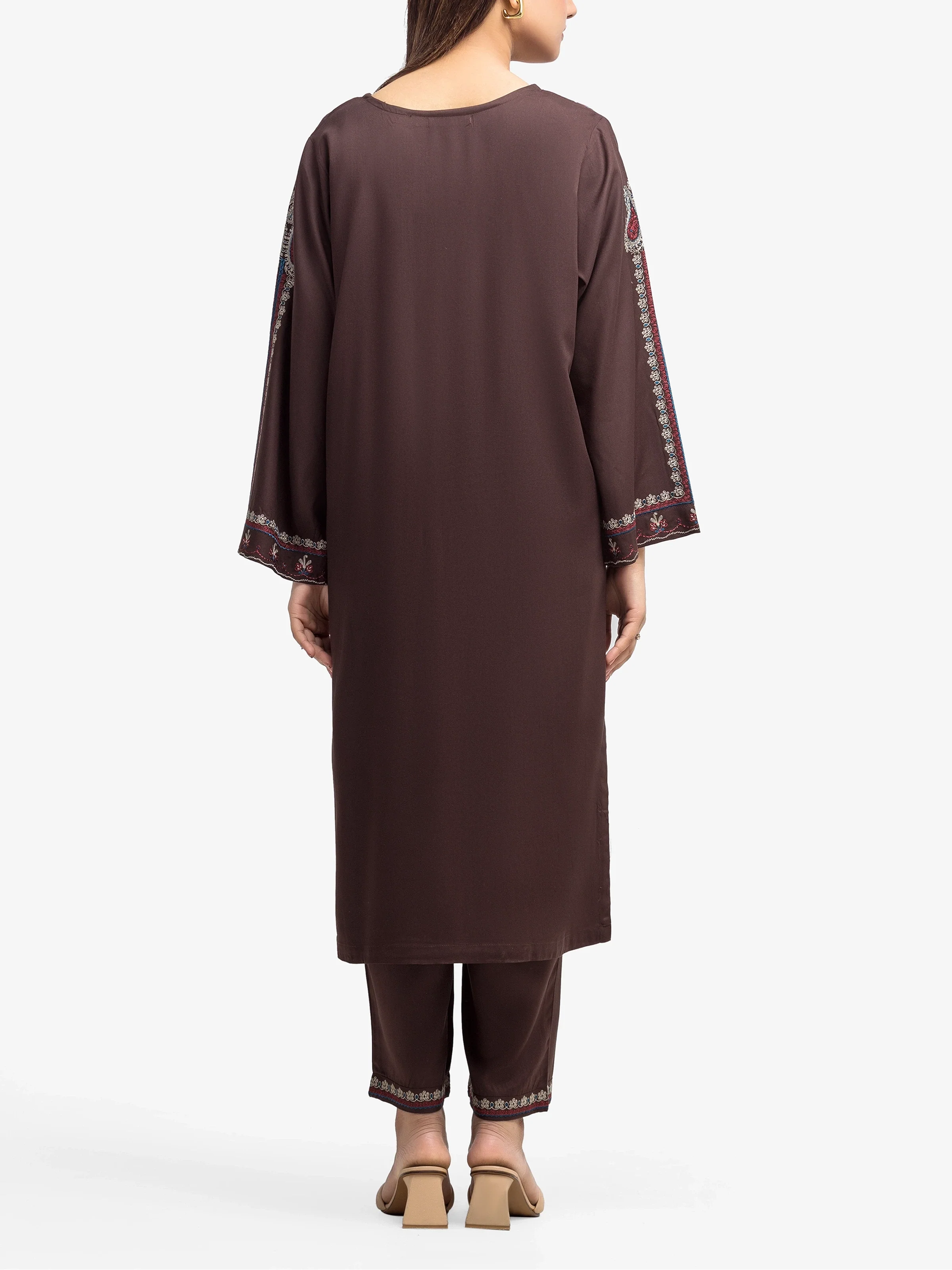 Pret Embroidered Marina Twill Viscose Shirt Trouser - EWTKE24-81541ST - Image 5