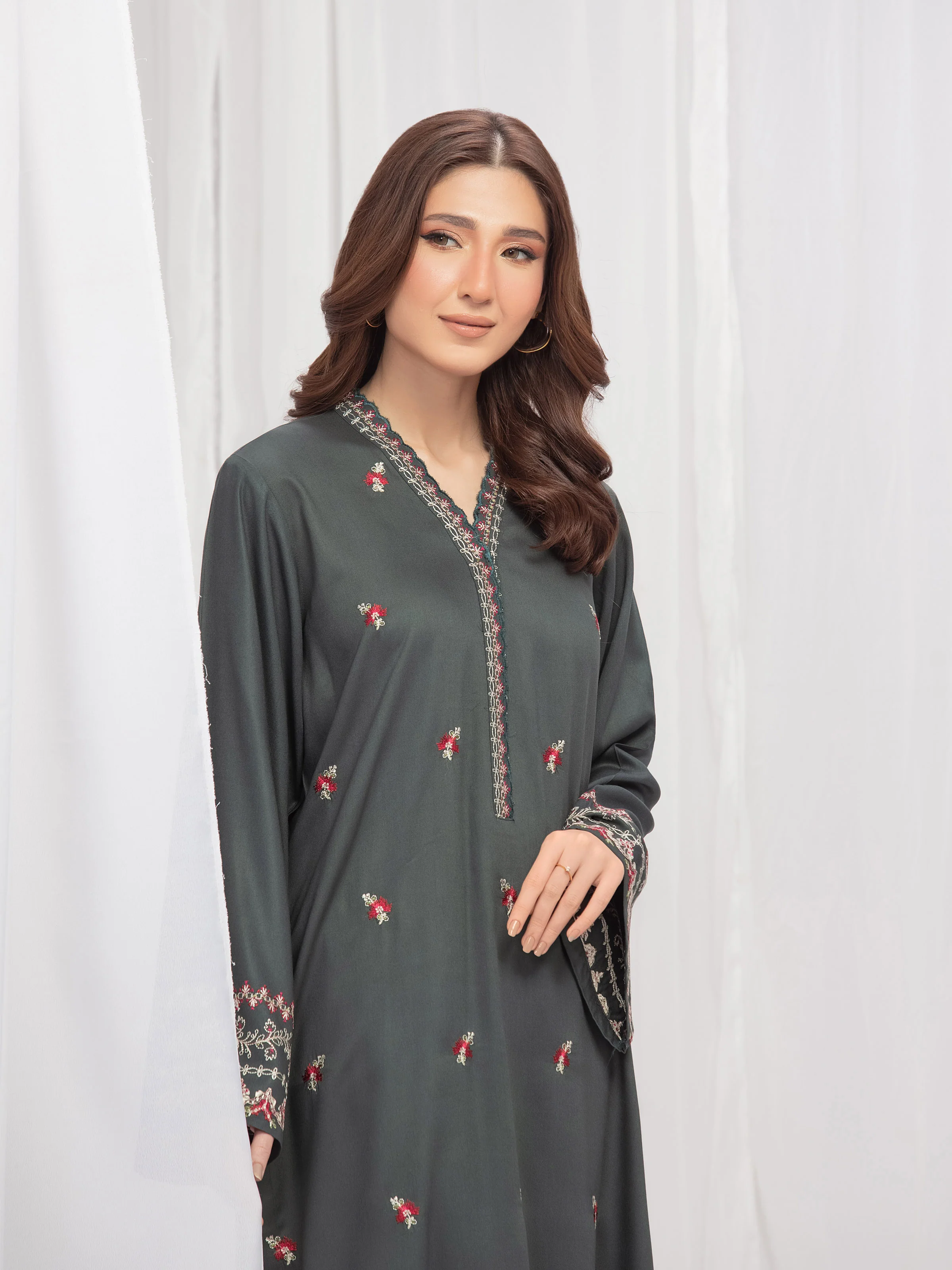 Pret Embroidered Marina Twill Viscose Co-Ord Set - EWTKE24-81542ST - Image 2