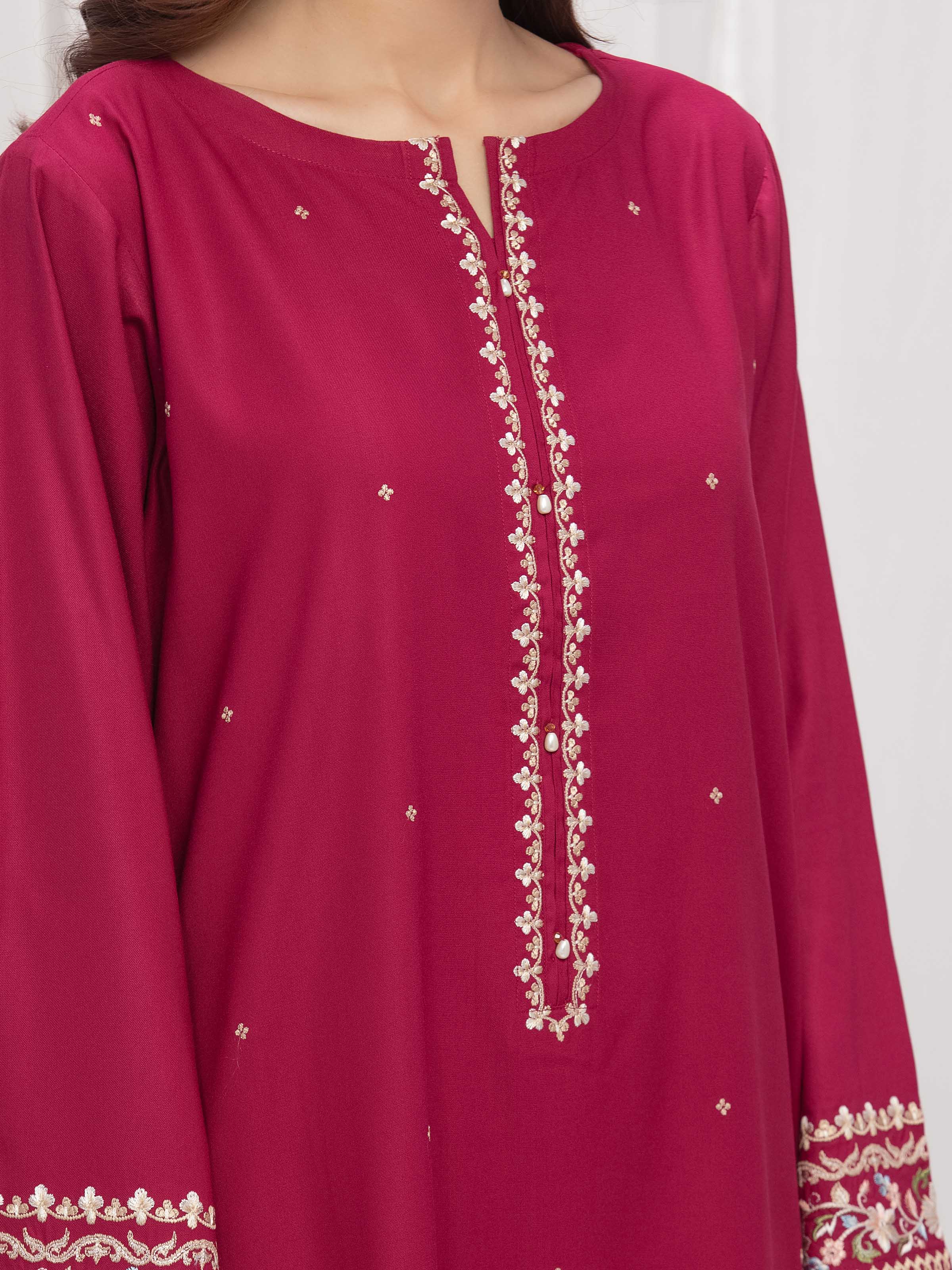 Pret Embroidered Marina Twill Viscose Co-Ord Set - EWTKE24-81544ST - Image 3