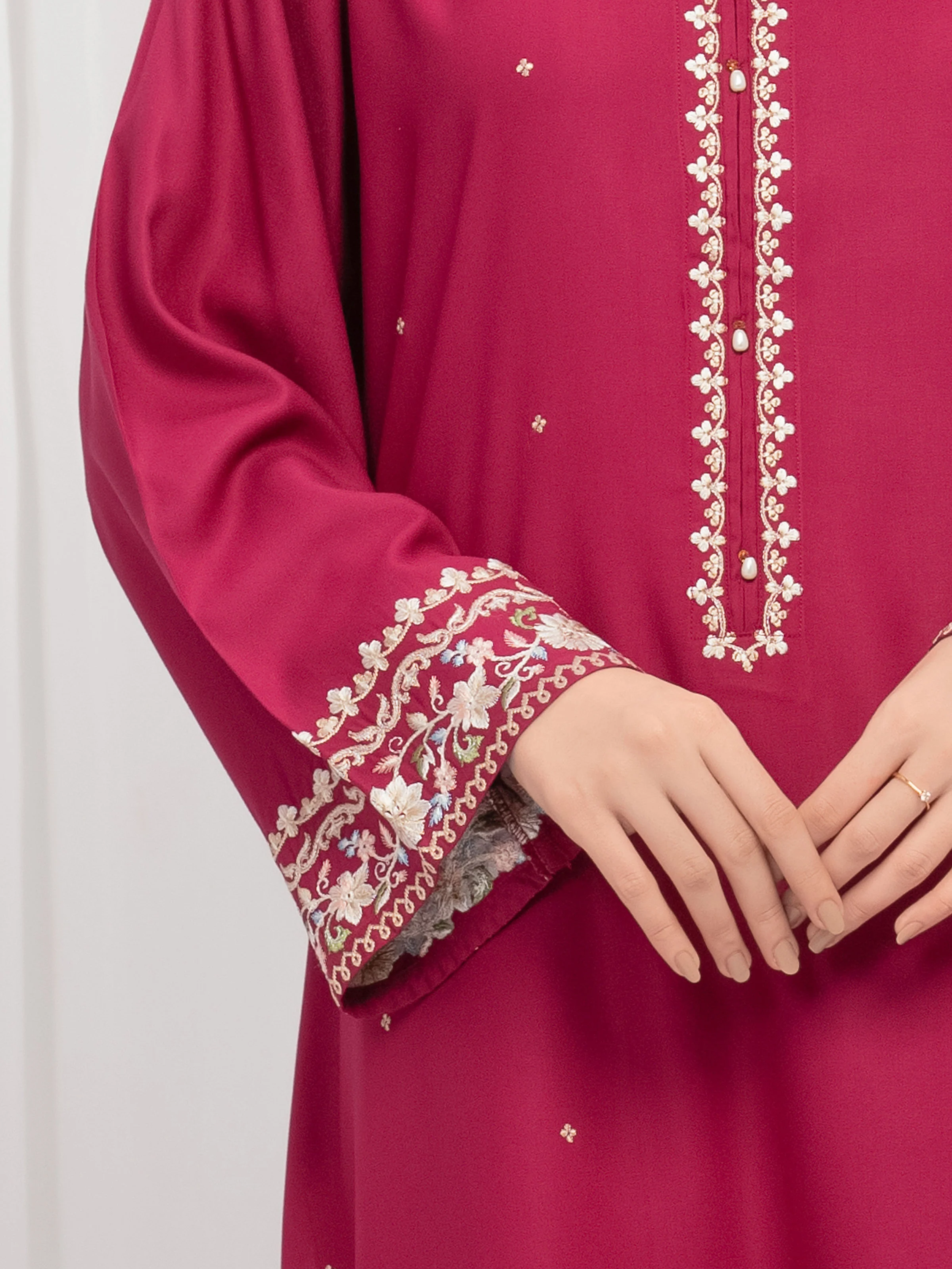 Pret Embroidered Marina Twill Viscose Co-Ord Set - EWTKE24-81544ST - Image 5