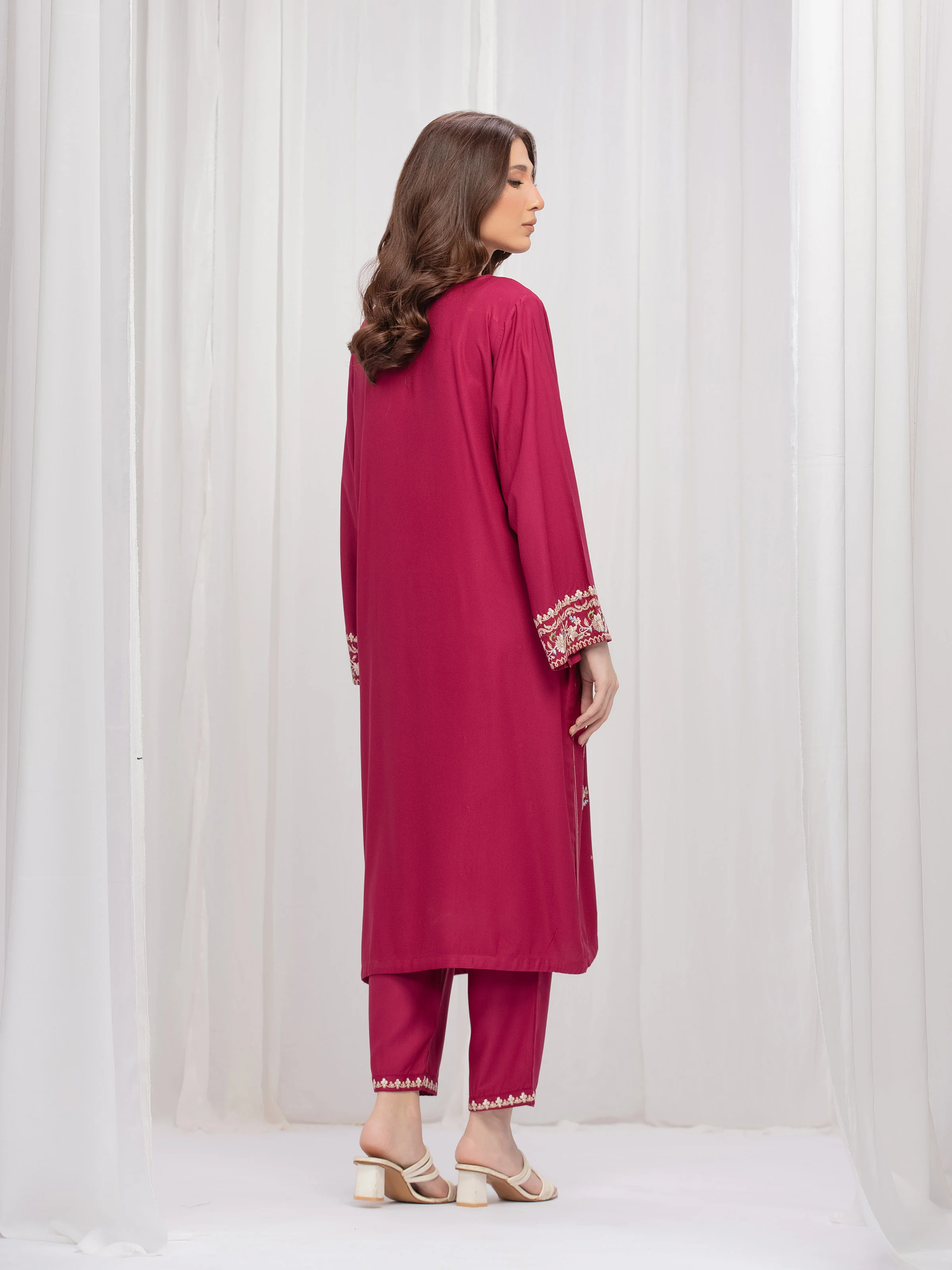 Pret Embroidered Marina Twill Viscose Co-Ord Set - EWTKE24-81544ST - Image 6