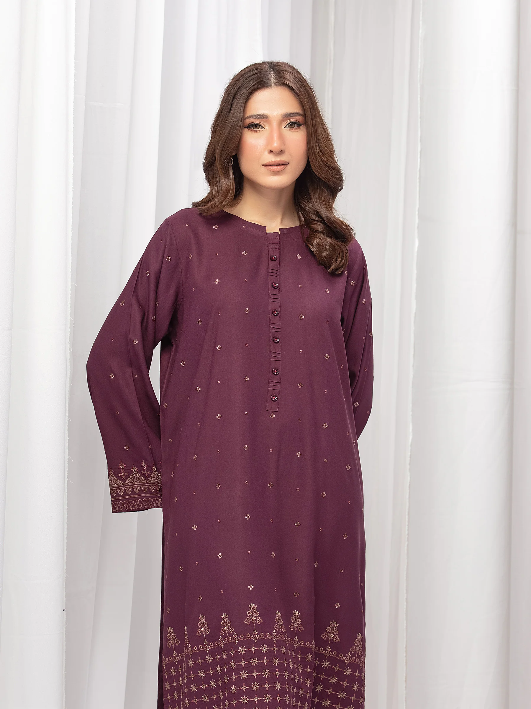 Pret Embroidered Marina Twill Viscose Co-Ord Set - EWTKE24-81545ST - Image 2