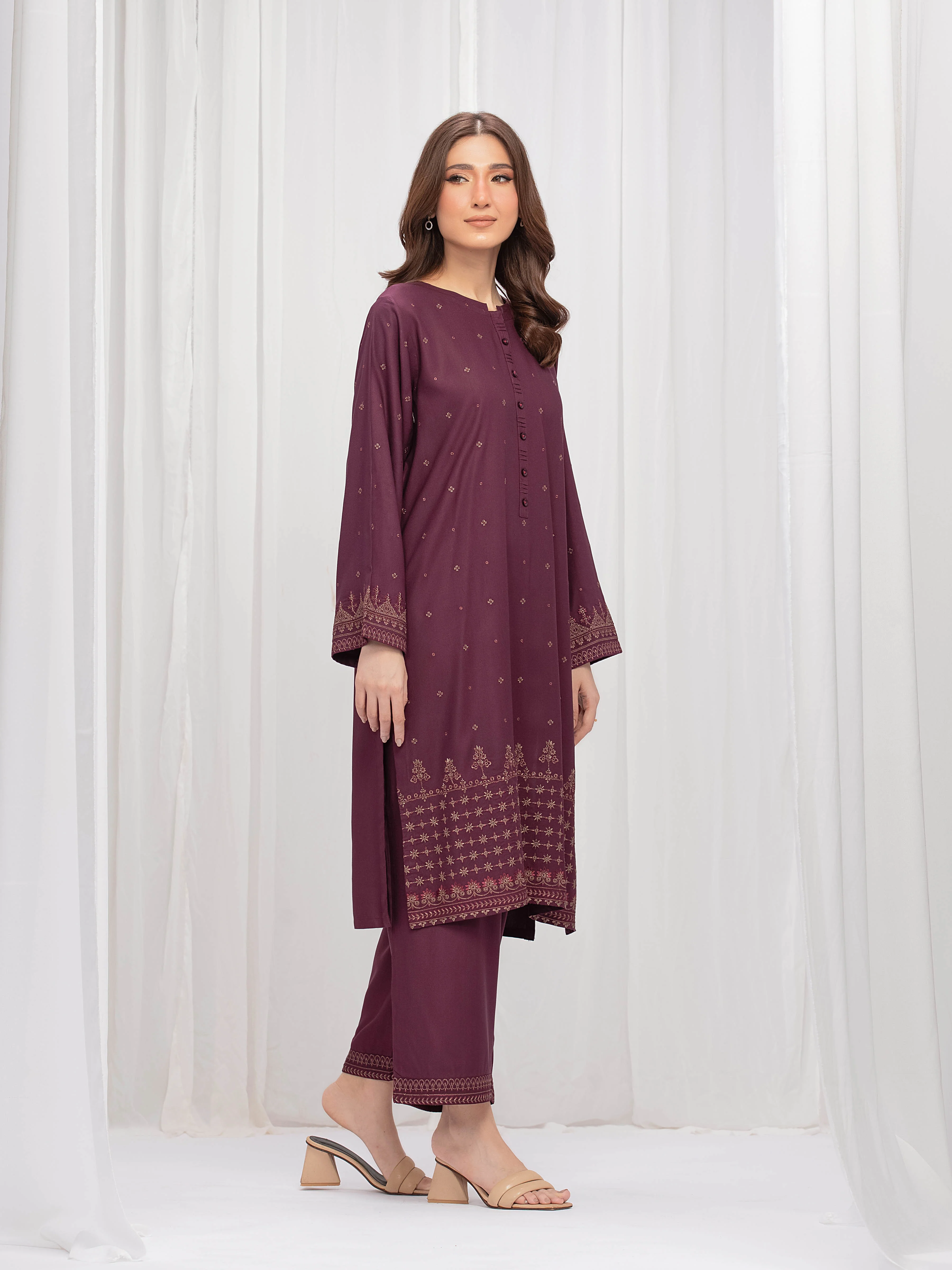 Pret Embroidered Marina Twill Viscose Co-Ord Set - EWTKE24-81545ST - Image 3