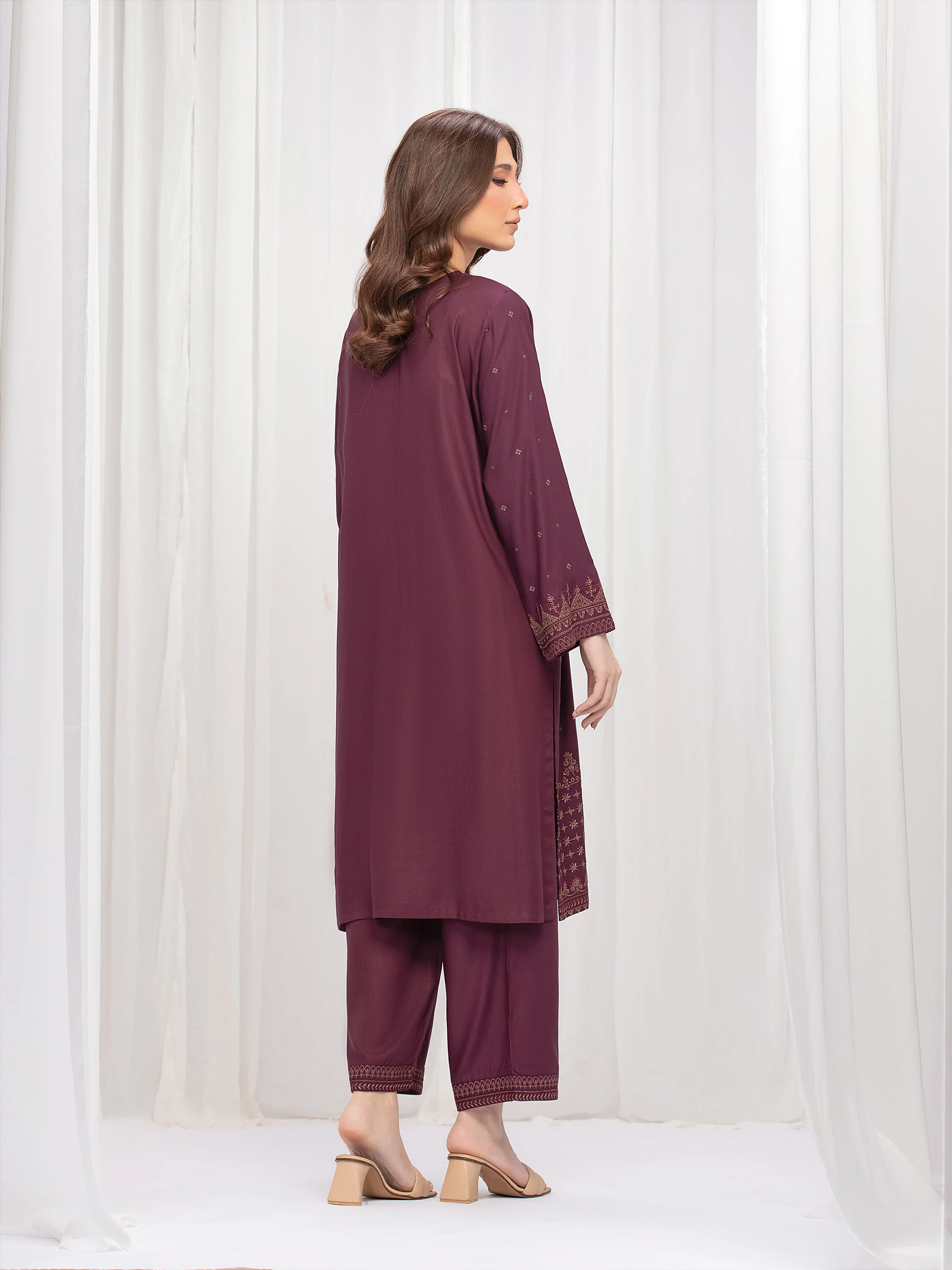 Pret Embroidered Marina Twill Viscose Co-Ord Set - EWTKE24-81545ST - Image 4