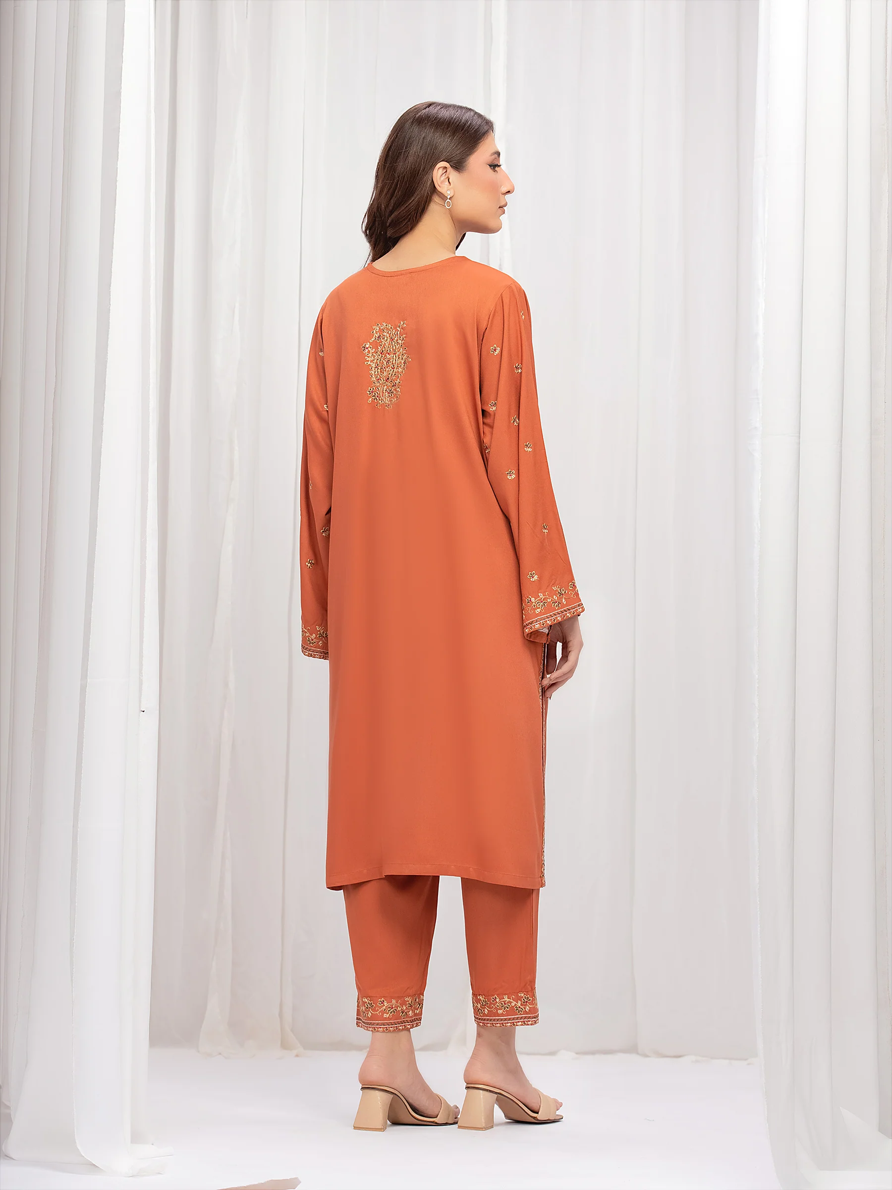 Pret Embroidered Marina Twill Viscose Co-ord Set - EWTKE24-81546ST - Image 6