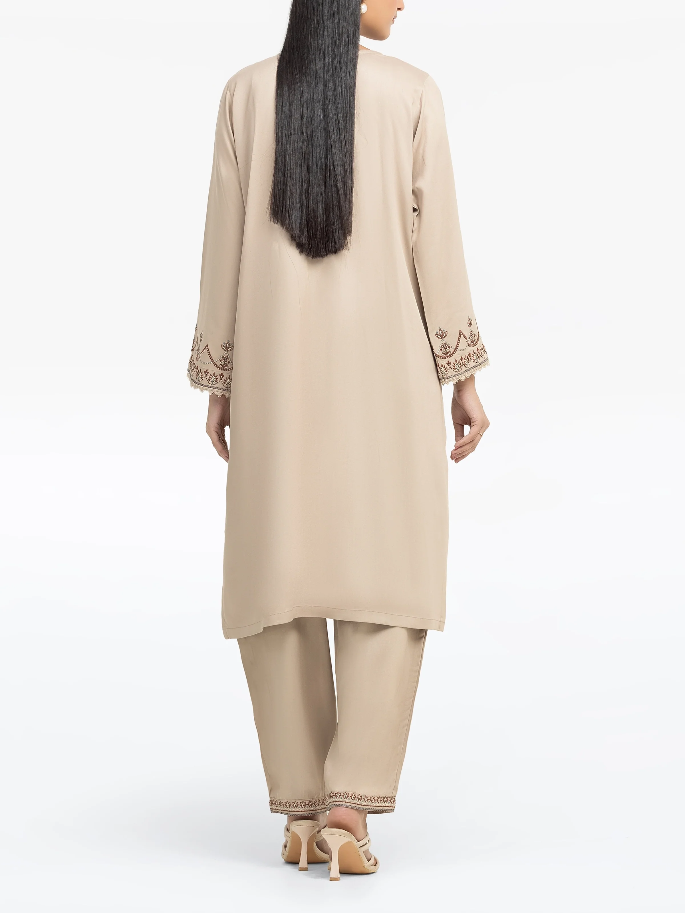 Pret Embroidered Marina Twill Viscose Shirt Trouser - EWTKE24-81547ST - Image 6
