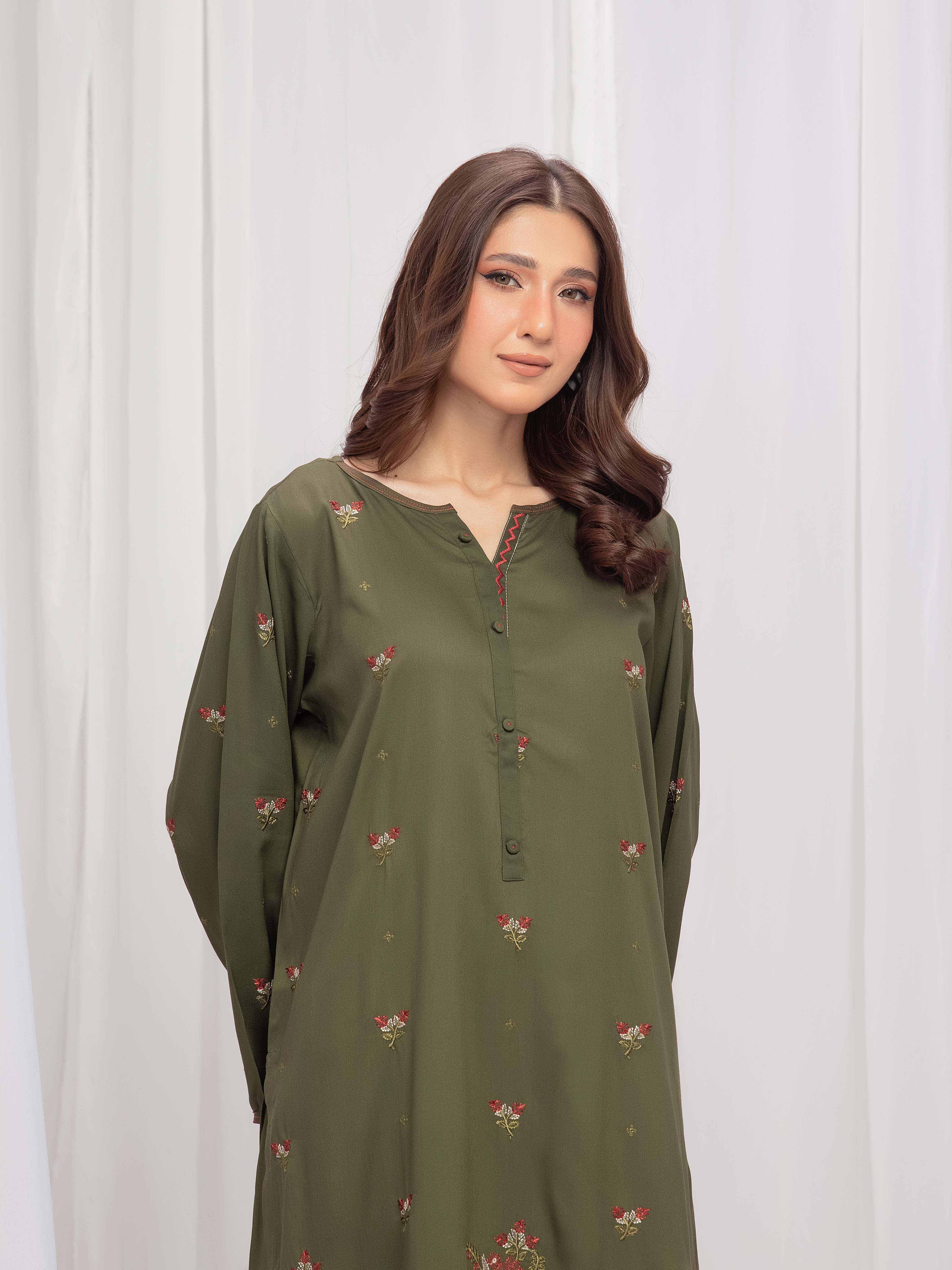 Pret Embroidered Marina Twill Viscose Co-Ord Set - EWTKE24-81549ST - Image 5