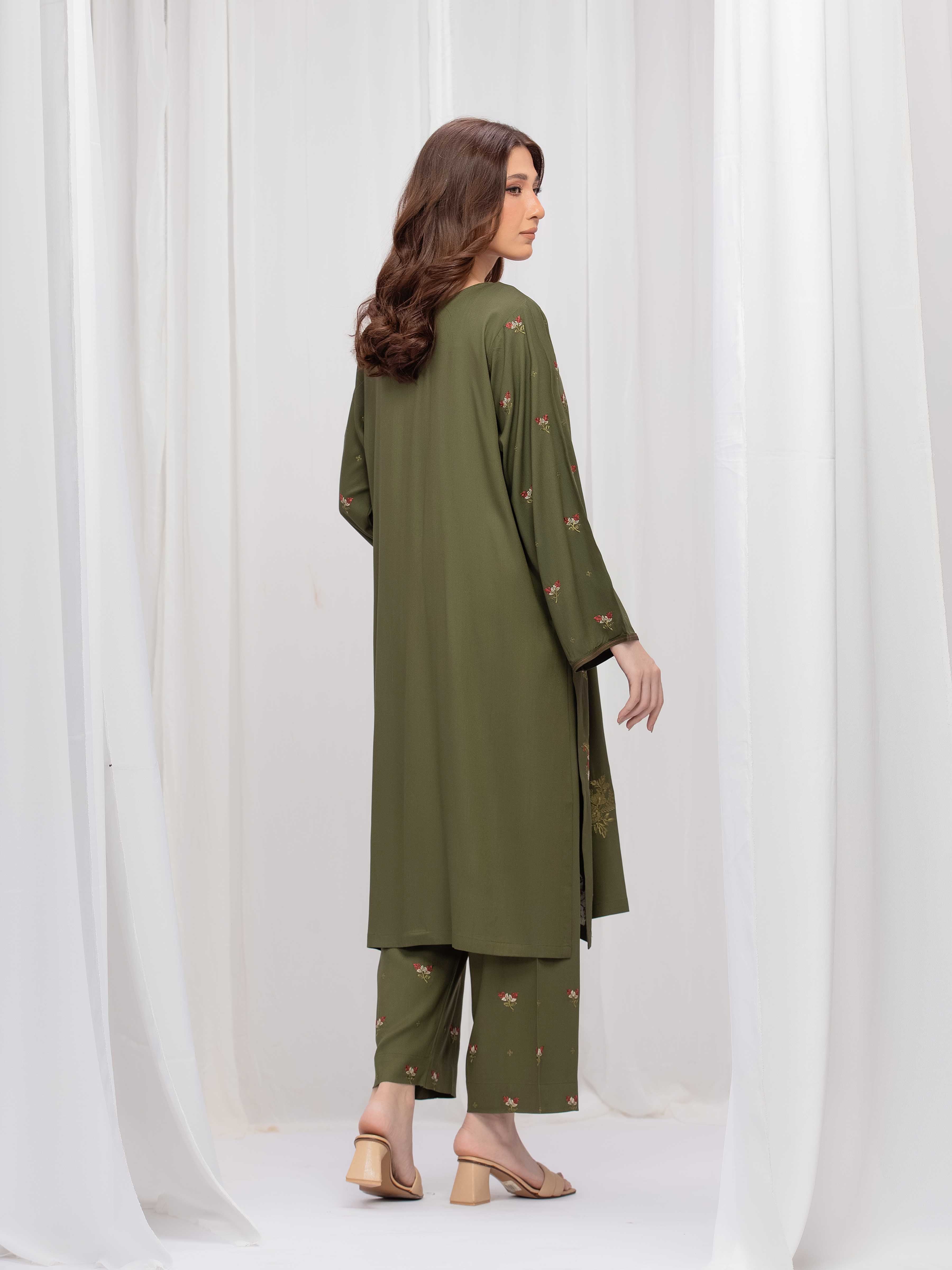 Pret Embroidered Marina Twill Viscose Co-Ord Set - EWTKE24-81549ST - Image 6