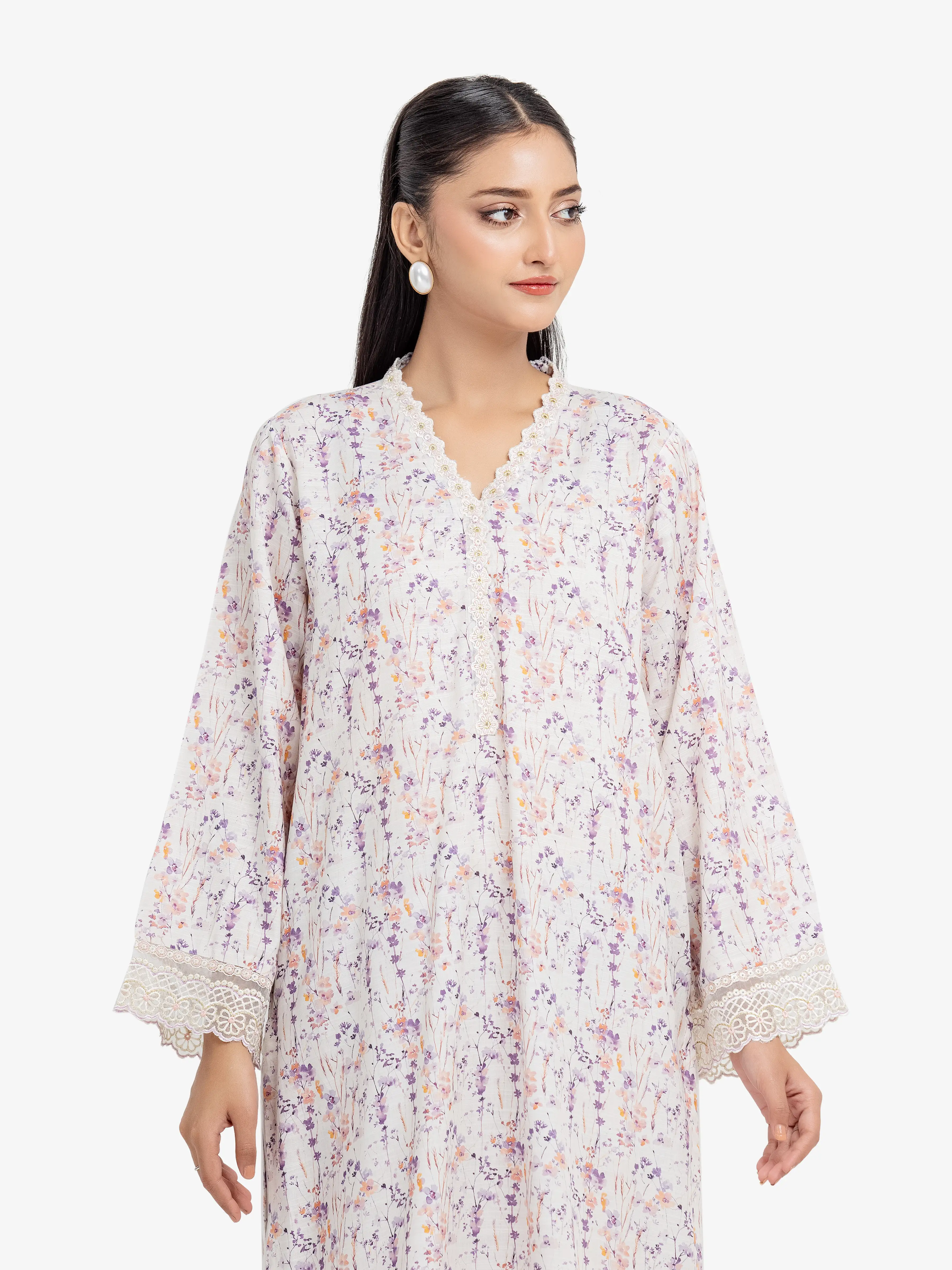 Pret Embroidered Raw Silk Co-Ord Set - EWTKE24-81510ST - Image 2