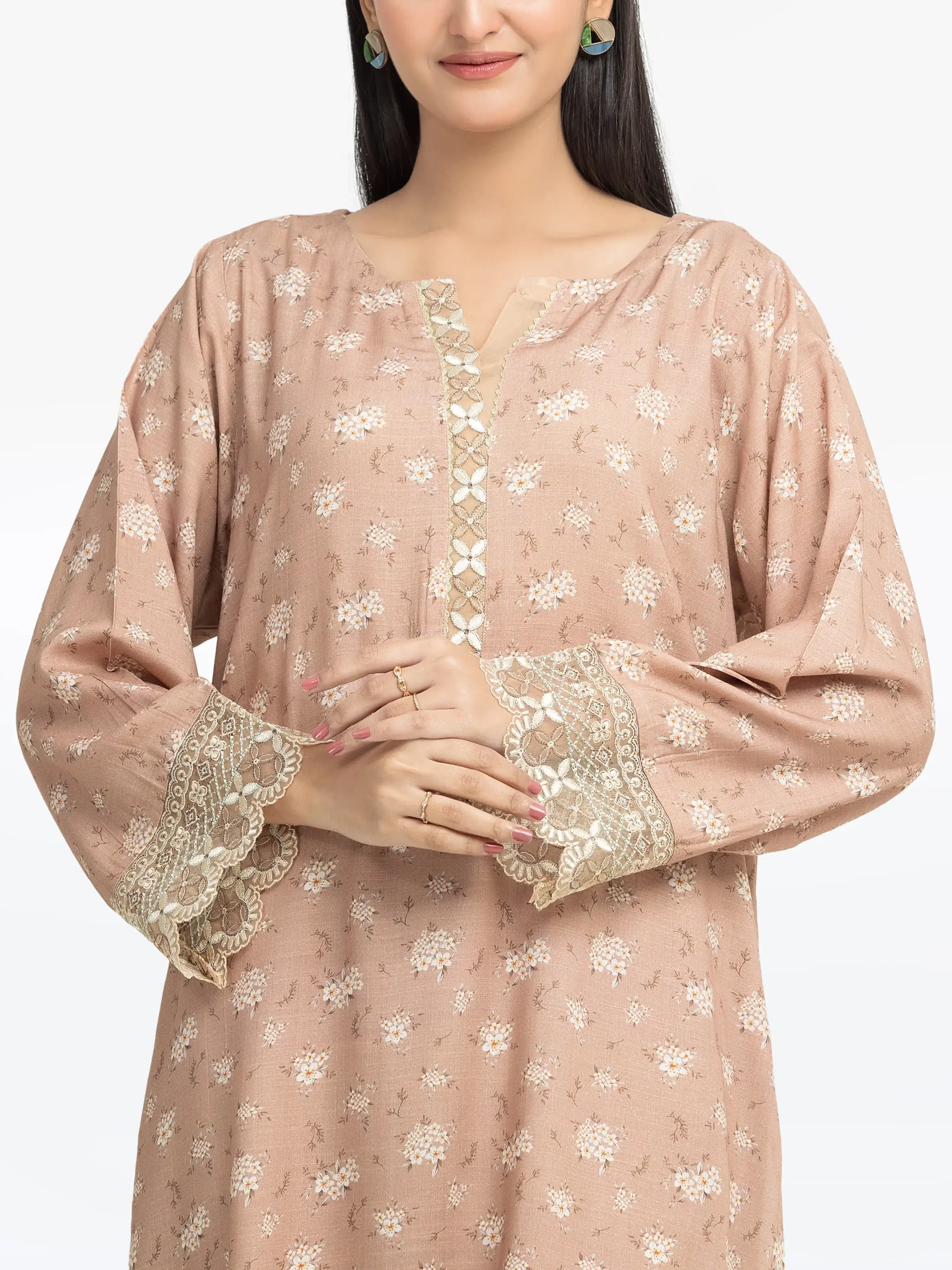 Pret Embroidered Raw Silk Co-Ord Set - EWTKE24-81512ST - Image 2