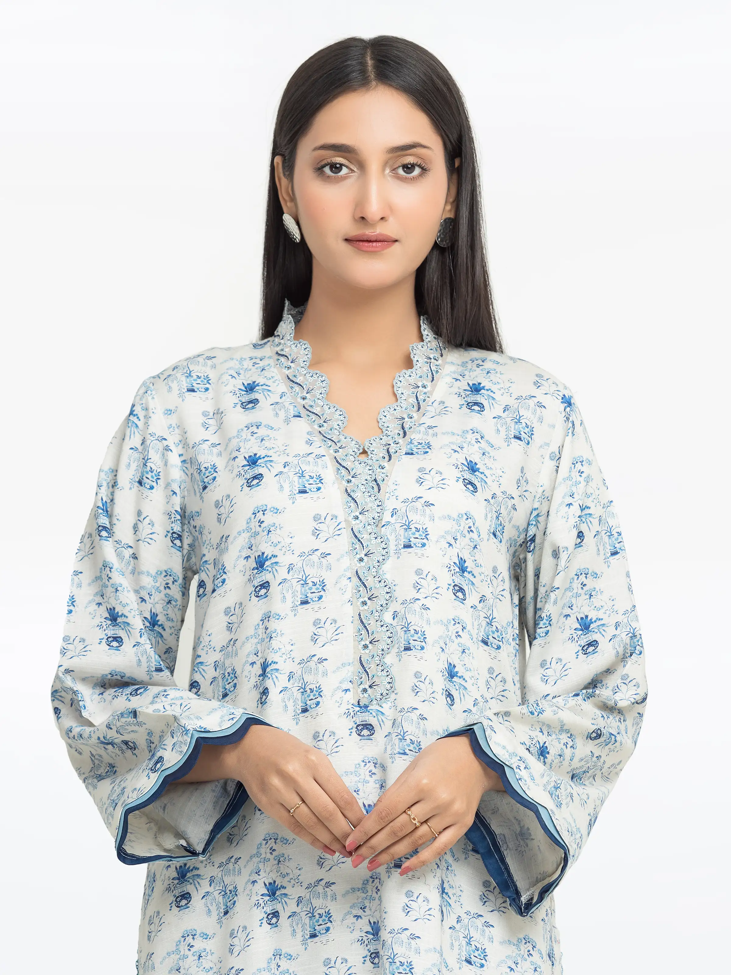 Pret Embroidered Raw Silk Co-Ord Set - EWTKE24-81513ST - Image 2
