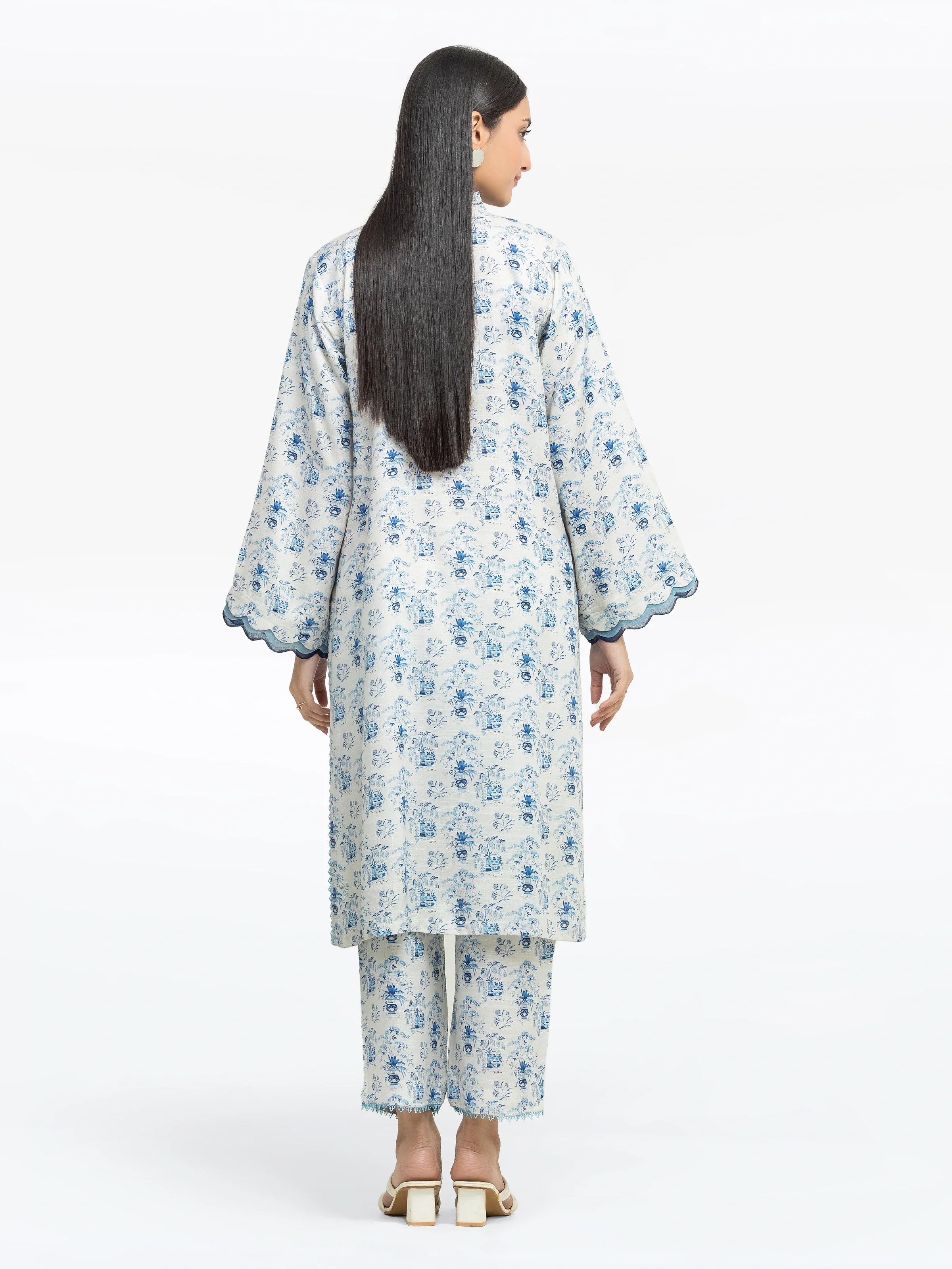 Pret Embroidered Raw Silk Co-Ord Set - EWTKE24-81513ST - Image 6