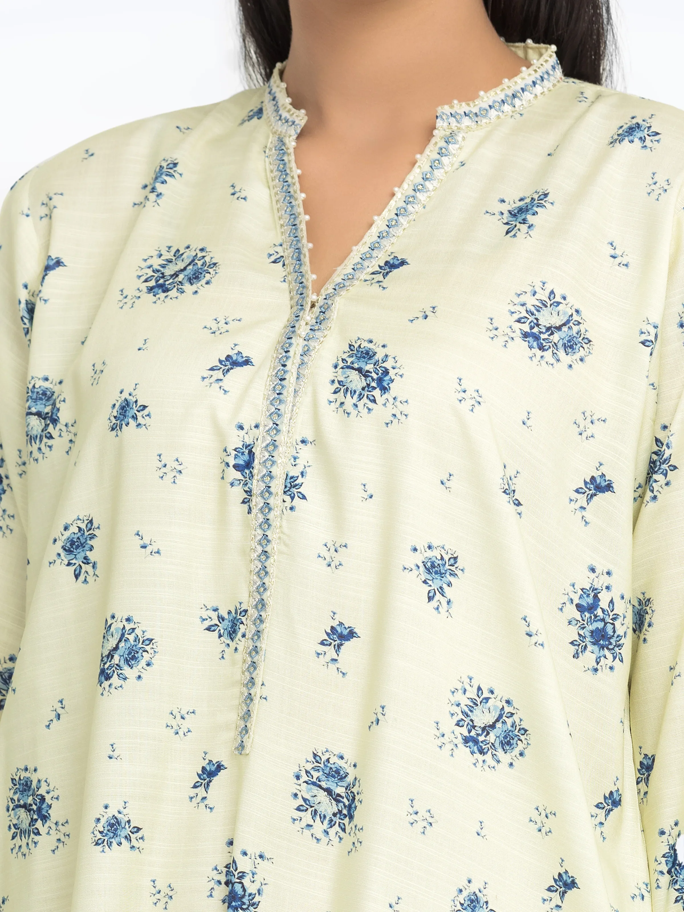 Pret Embroidered Raw Silk Co-Ord Set - EWTKE24-81515ST - Image 3