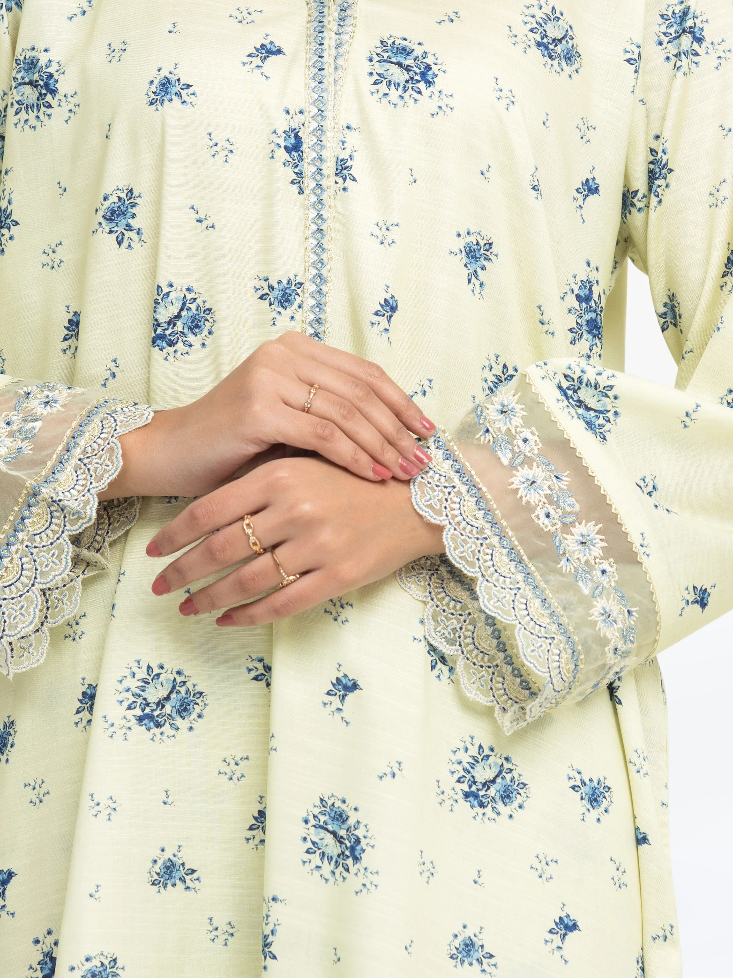 Pret Embroidered Raw Silk Co-Ord Set - EWTKE24-81515ST - Image 4