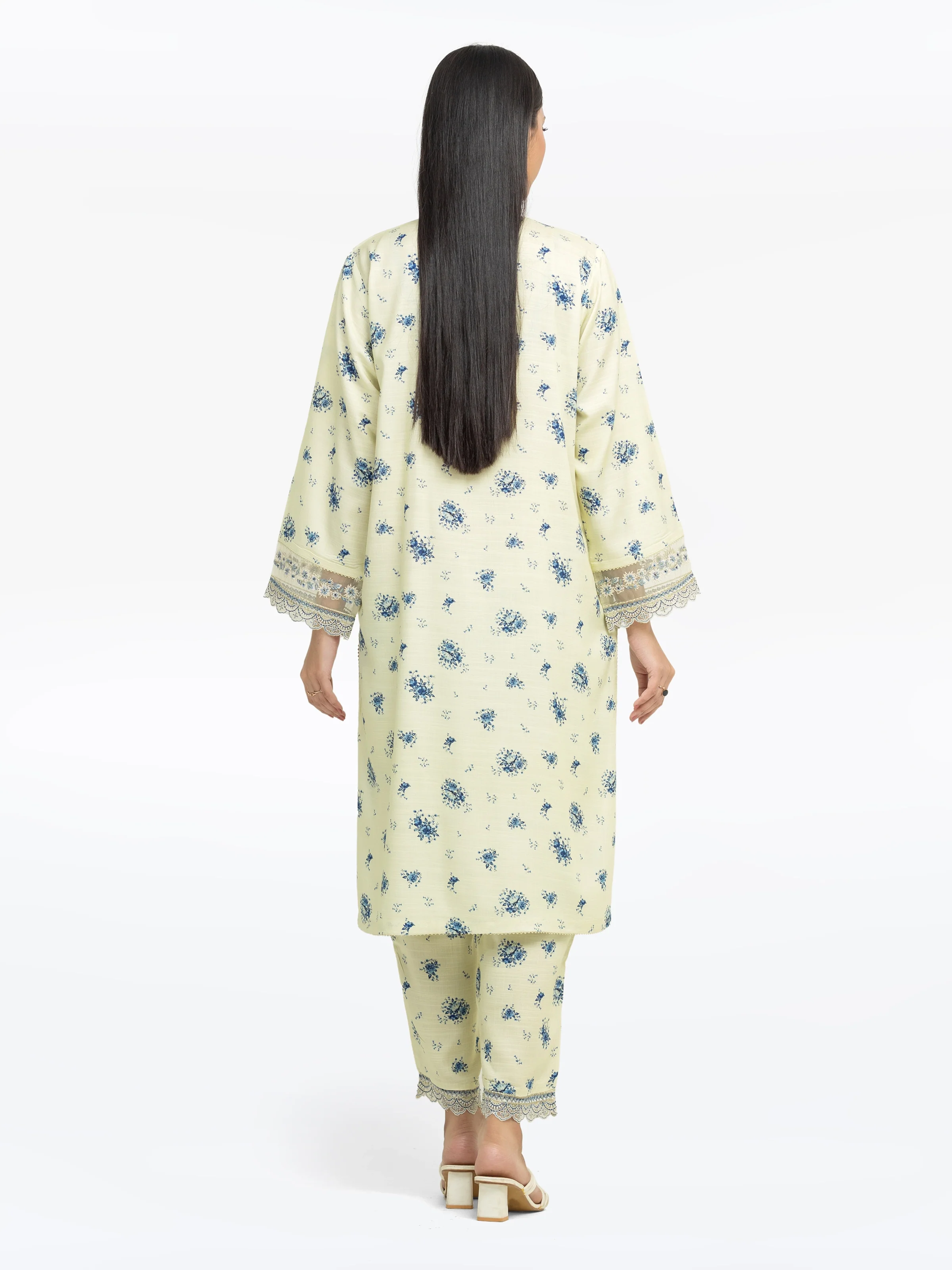 Pret Embroidered Raw Silk Co-Ord Set - EWTKE24-81515ST - Image 5