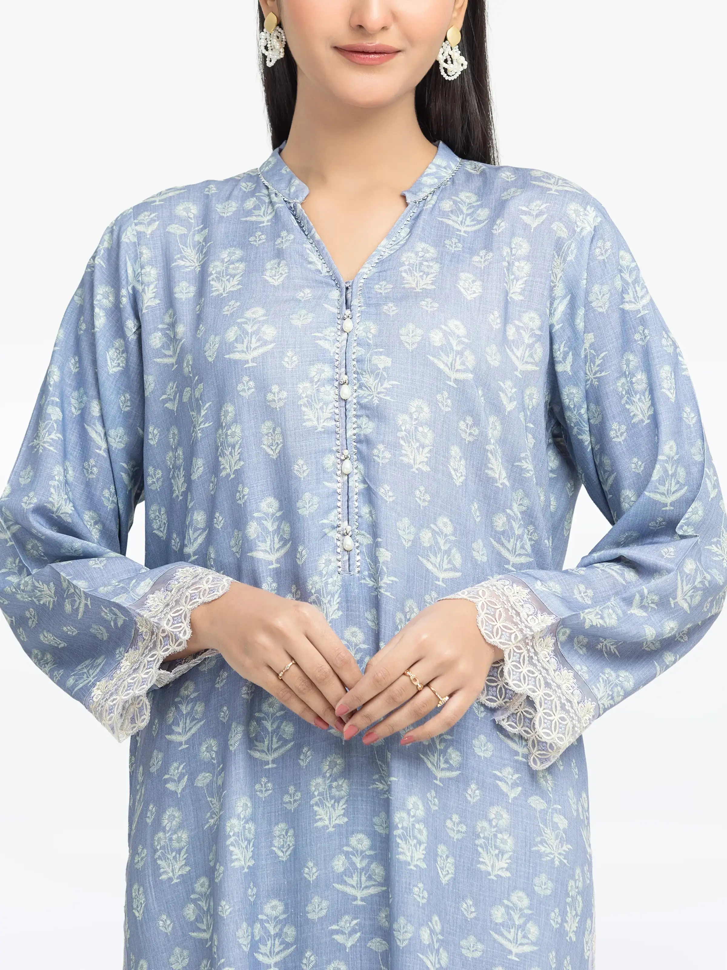 Pret Embroidered Raw Silk Co-ord Set - EWTKE24-81517ST - Image 2