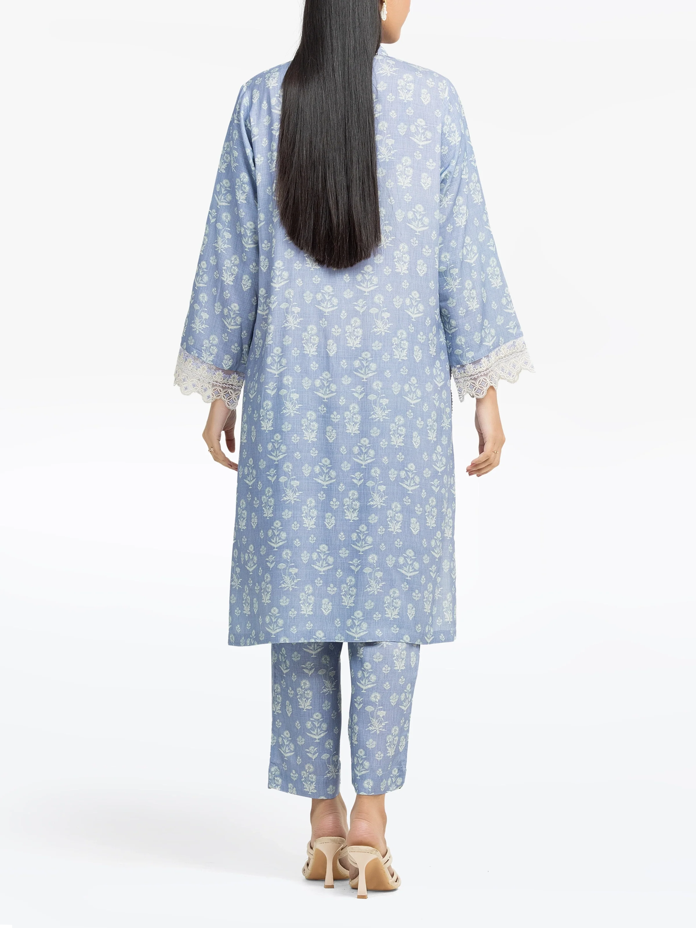Pret Embroidered Raw Silk Co-ord Set - EWTKE24-81517ST - Image 5