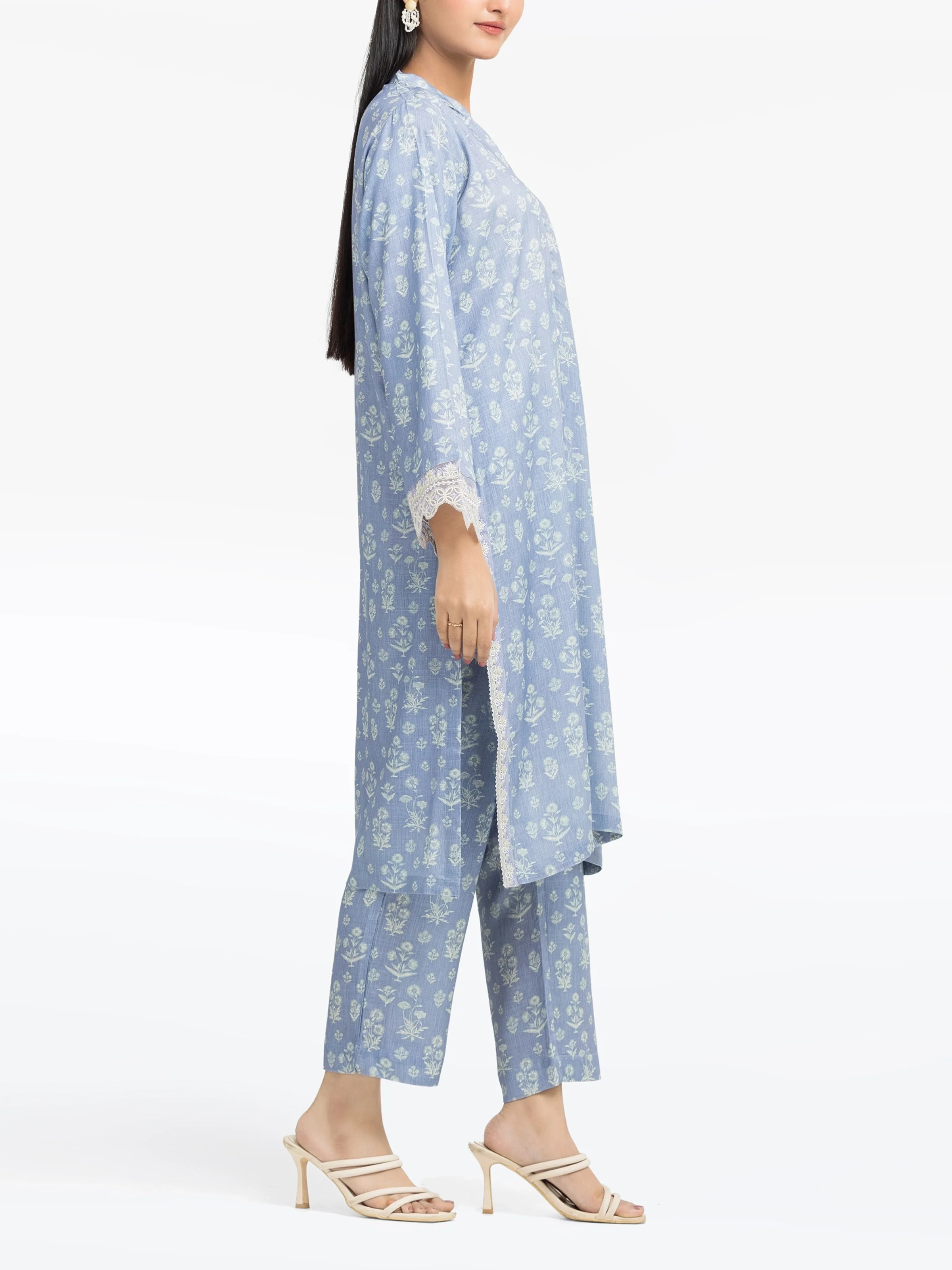 Pret Embroidered Raw Silk Co-ord Set - EWTKE24-81517ST - Image 6