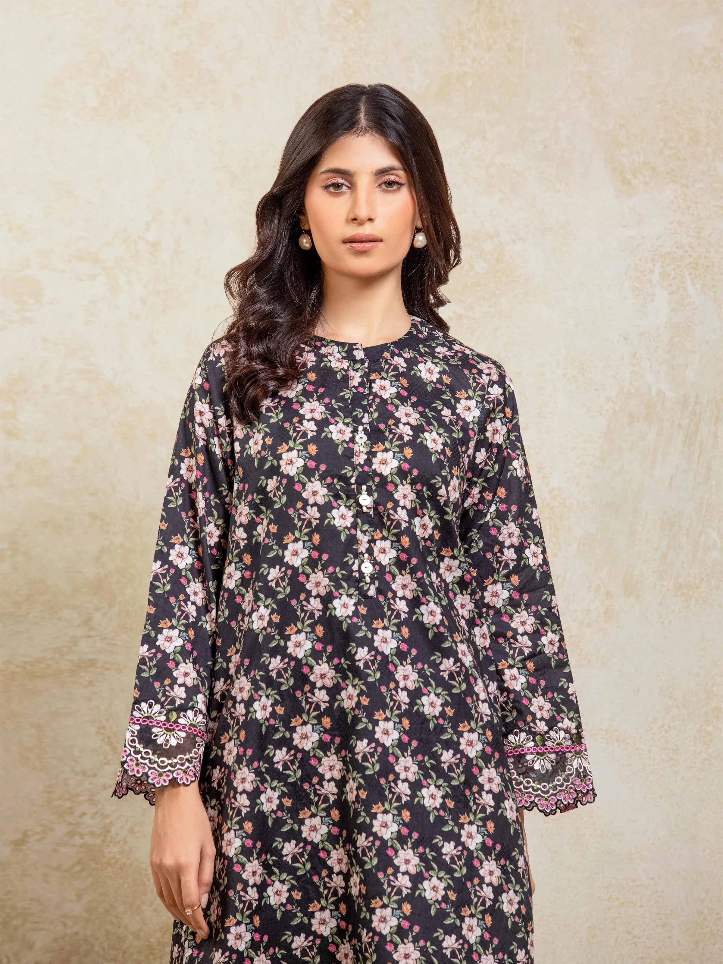 Pret Embroidered Self Jacquard Co-Ord Set - EWTKE5-81668ST - Image 2