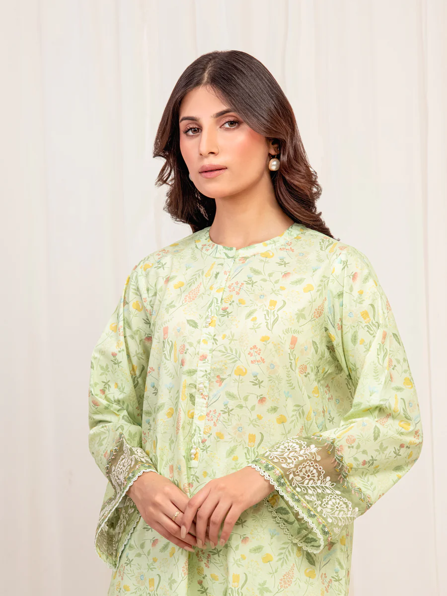 Pret Embroidered Self Jacquard Co-Ord Set - EWTKE5-81689ST - Image 2