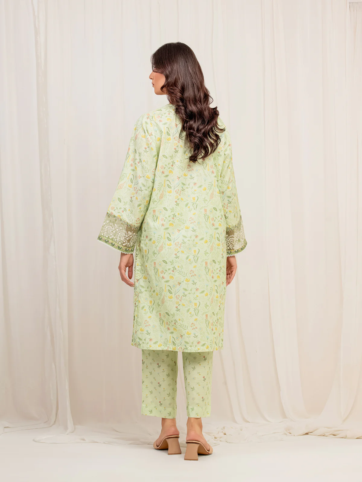 Pret Embroidered Self Jacquard Co-Ord Set - EWTKE5-81689ST - Image 5