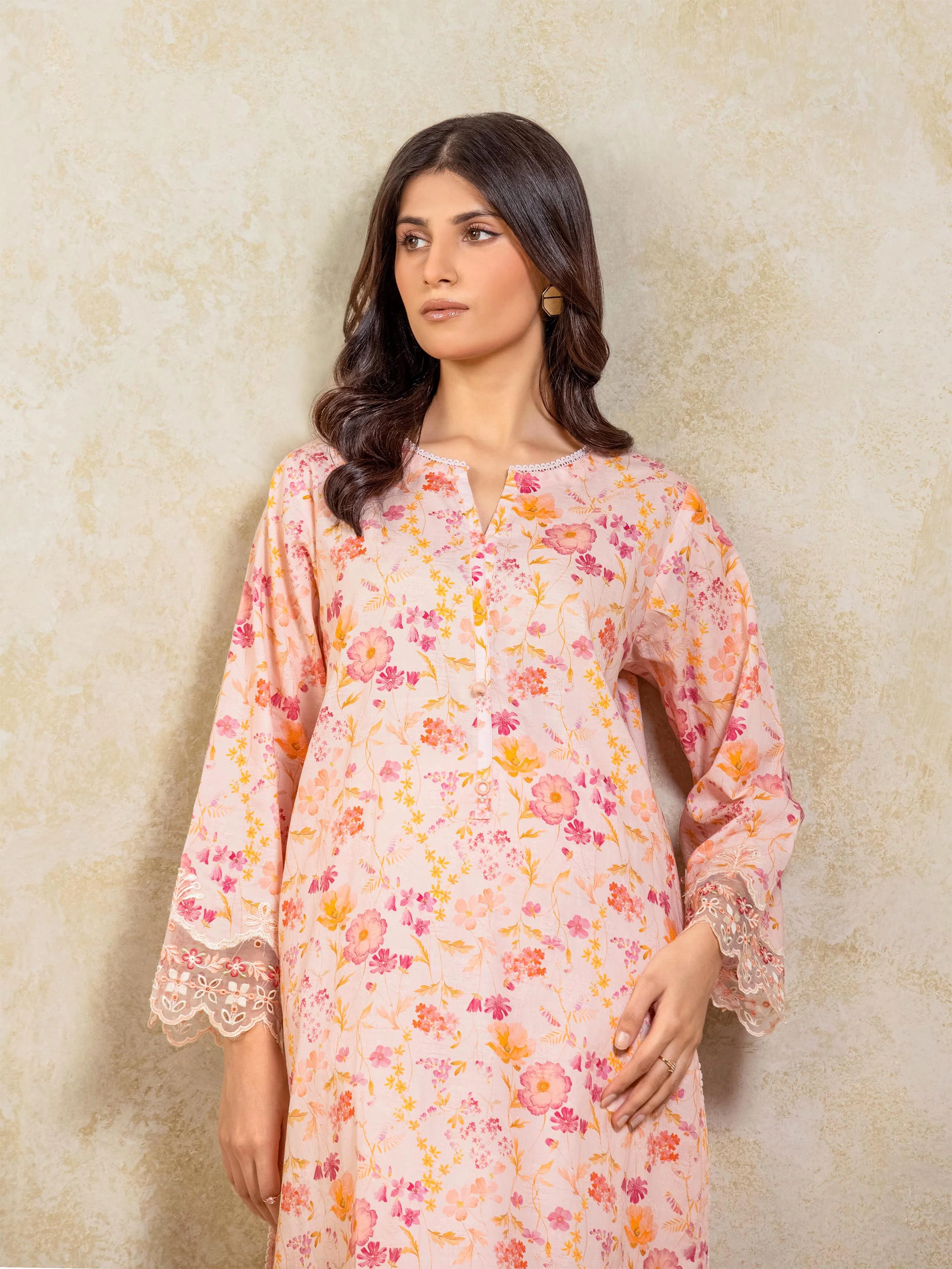 Pret Embroidered Self Jacquard Co-Ord Set - EWTKE5-81691ST - Image 2