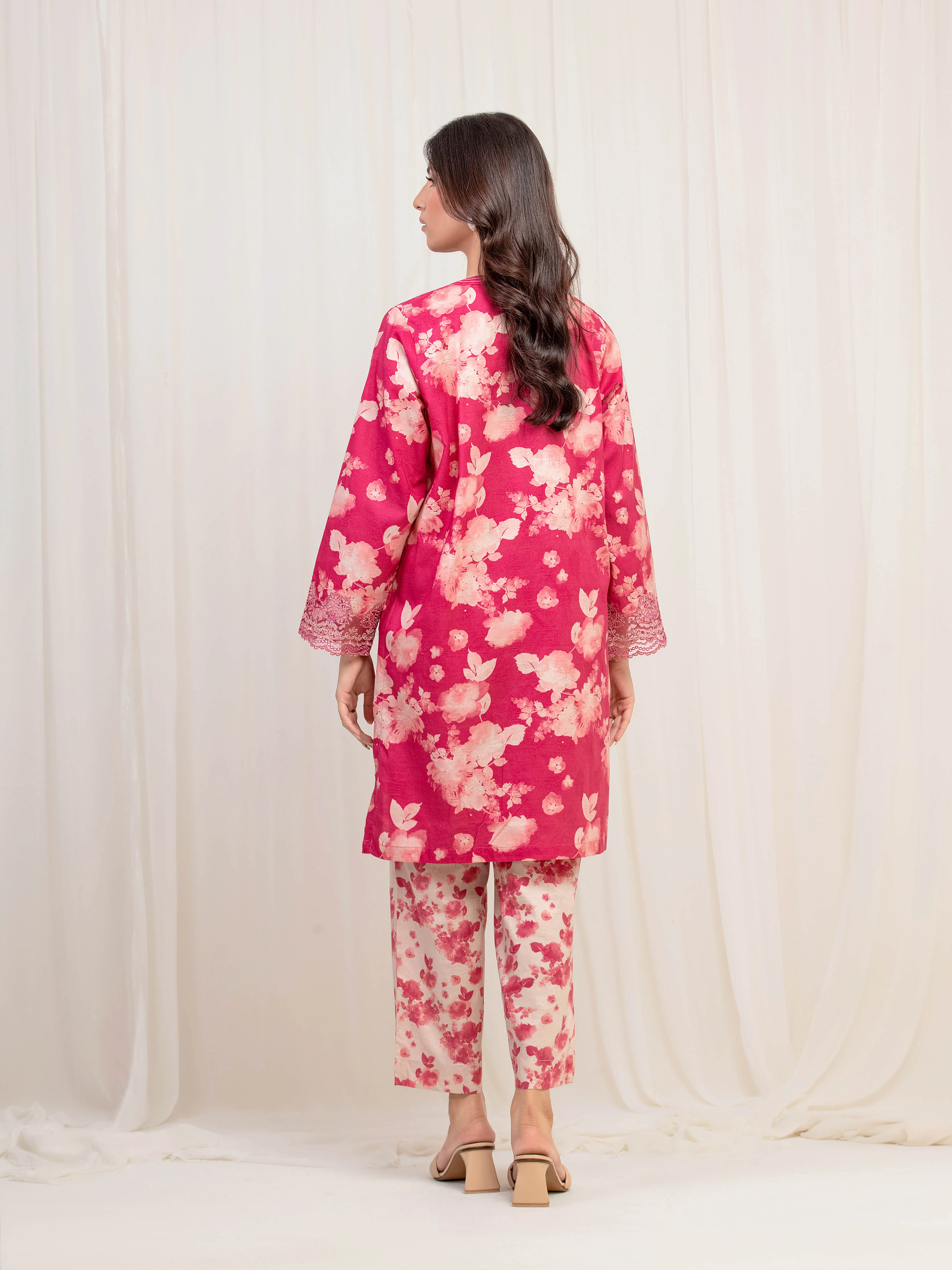 Pret Embroidered Self Jacquard Shirt Trouser - EWTKE5-81692ST - Image 6