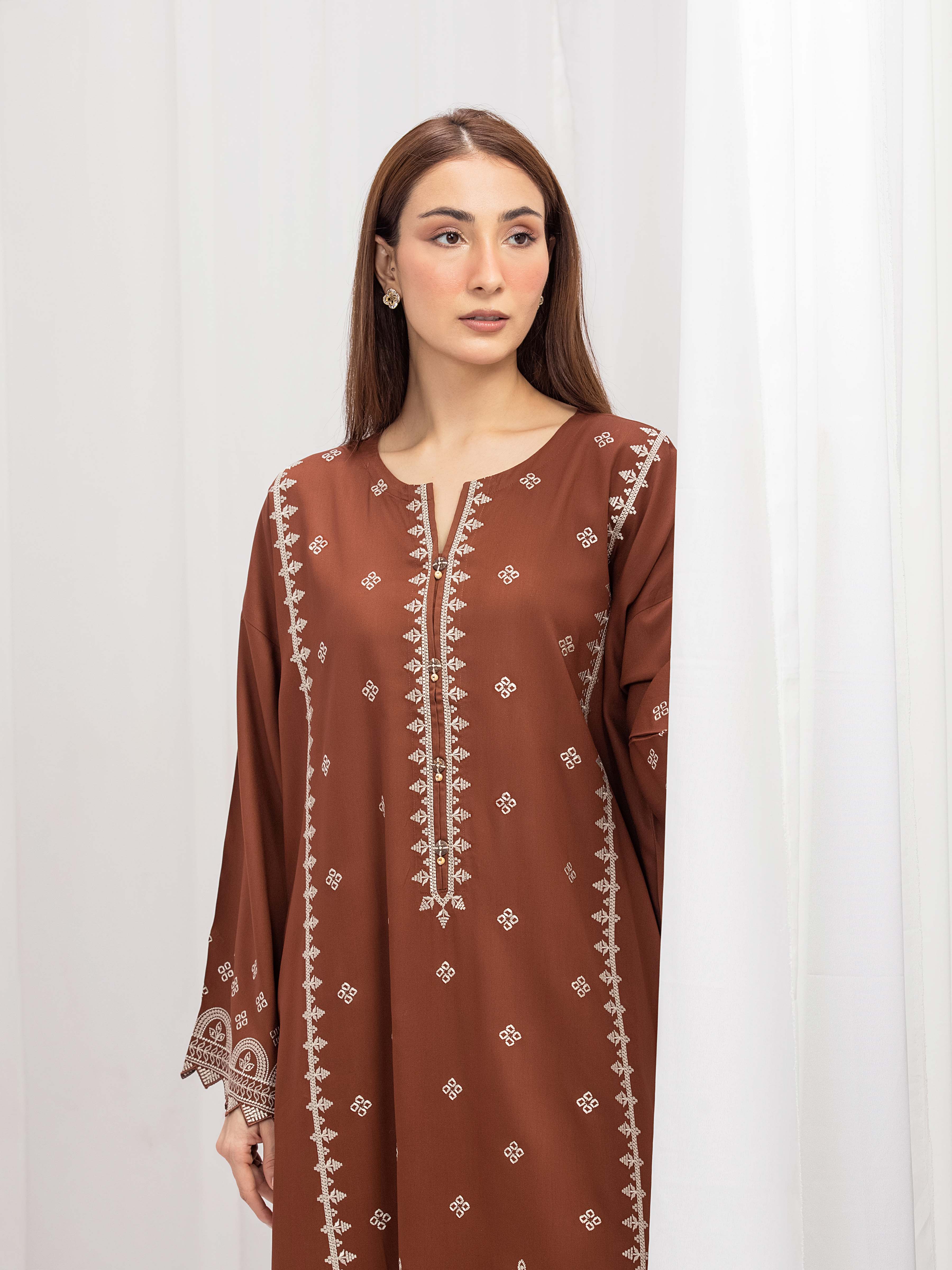 Pret Embroidered Marina Viscose Co-Ord Set - EWTKE24-81543ST - Image 2