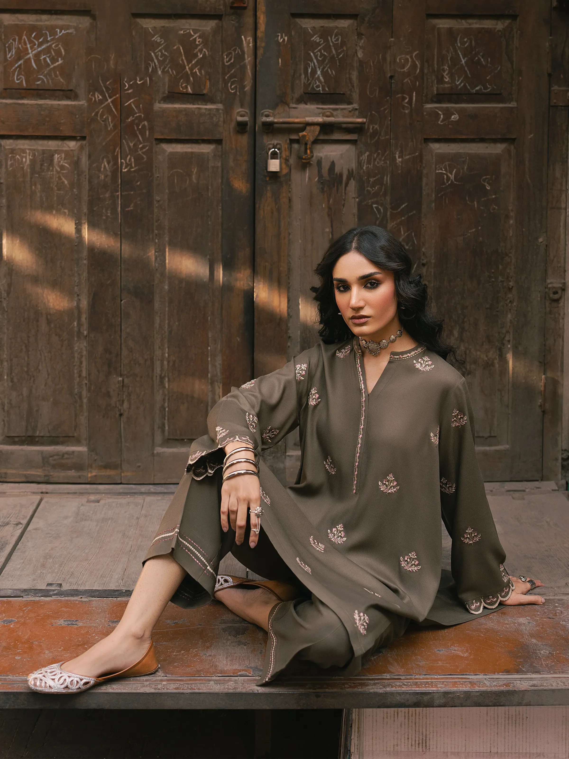 Pret Embroidered Viscose Co-Ord Set - EWTKED5-84053ST - Image 3