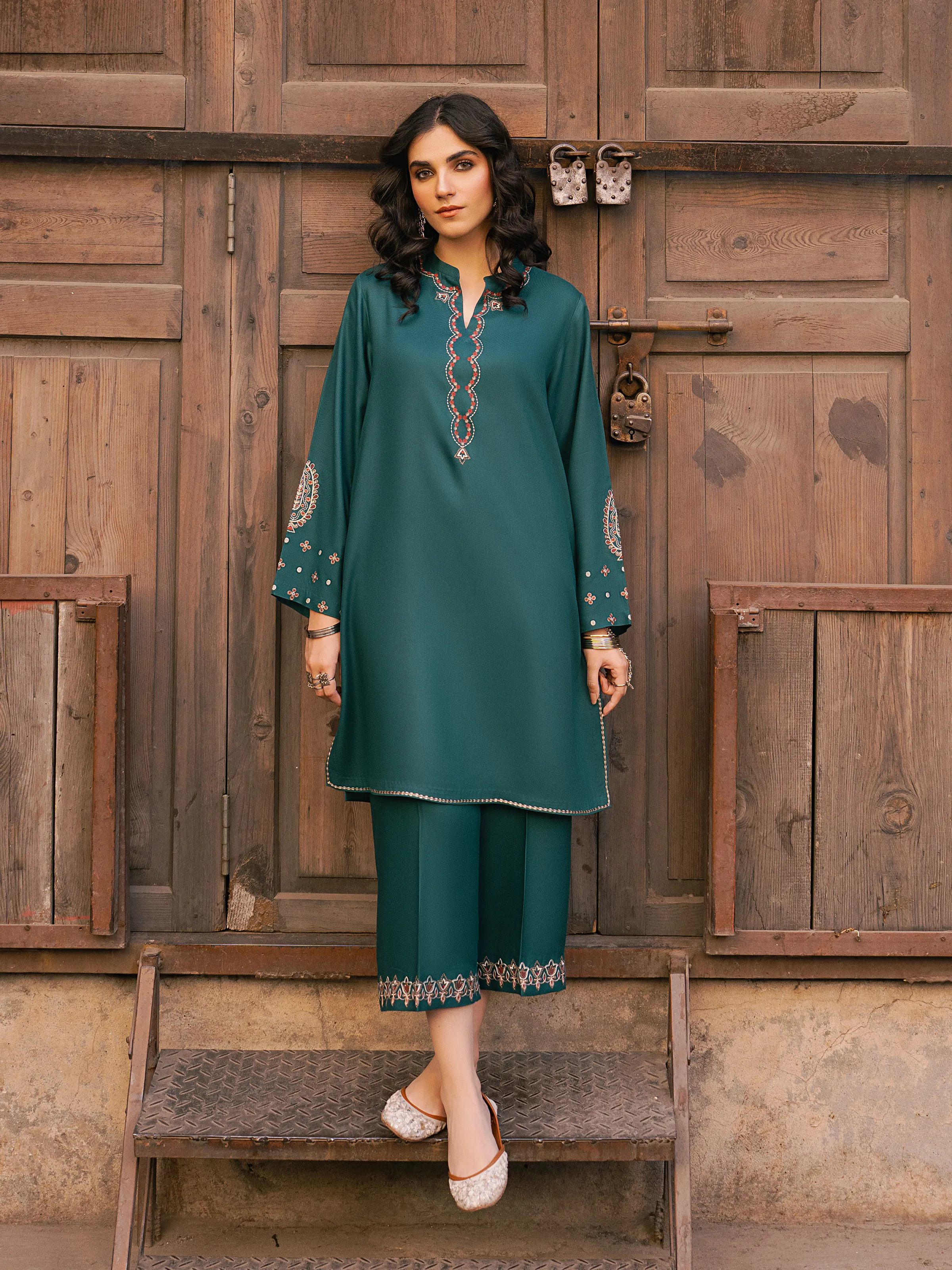 Pret Embroidered Viscose Co-Ord Set - EWTKED5-84054ST - Image 5